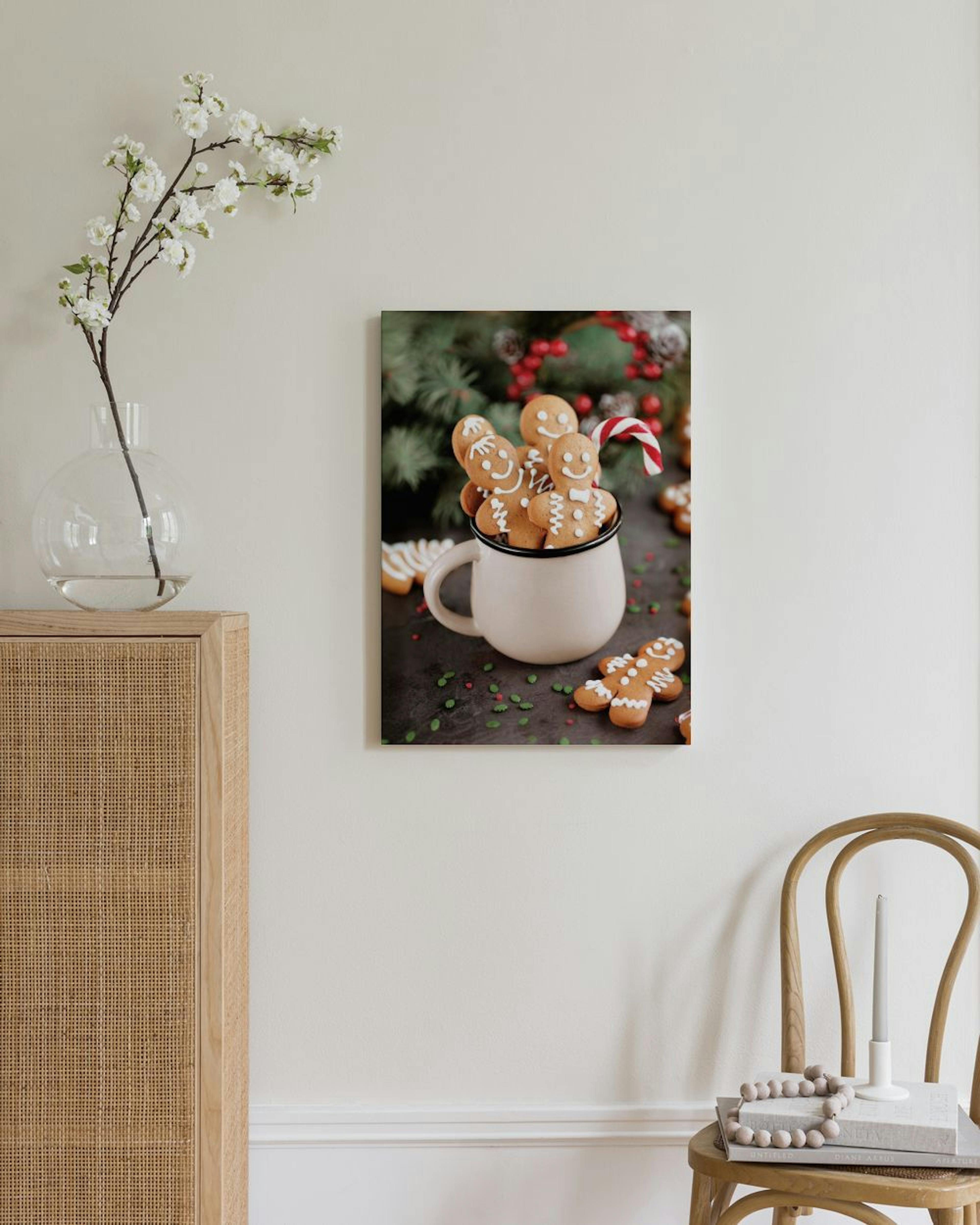 Gingerbread Cookies Stampa su Tela thumbnail