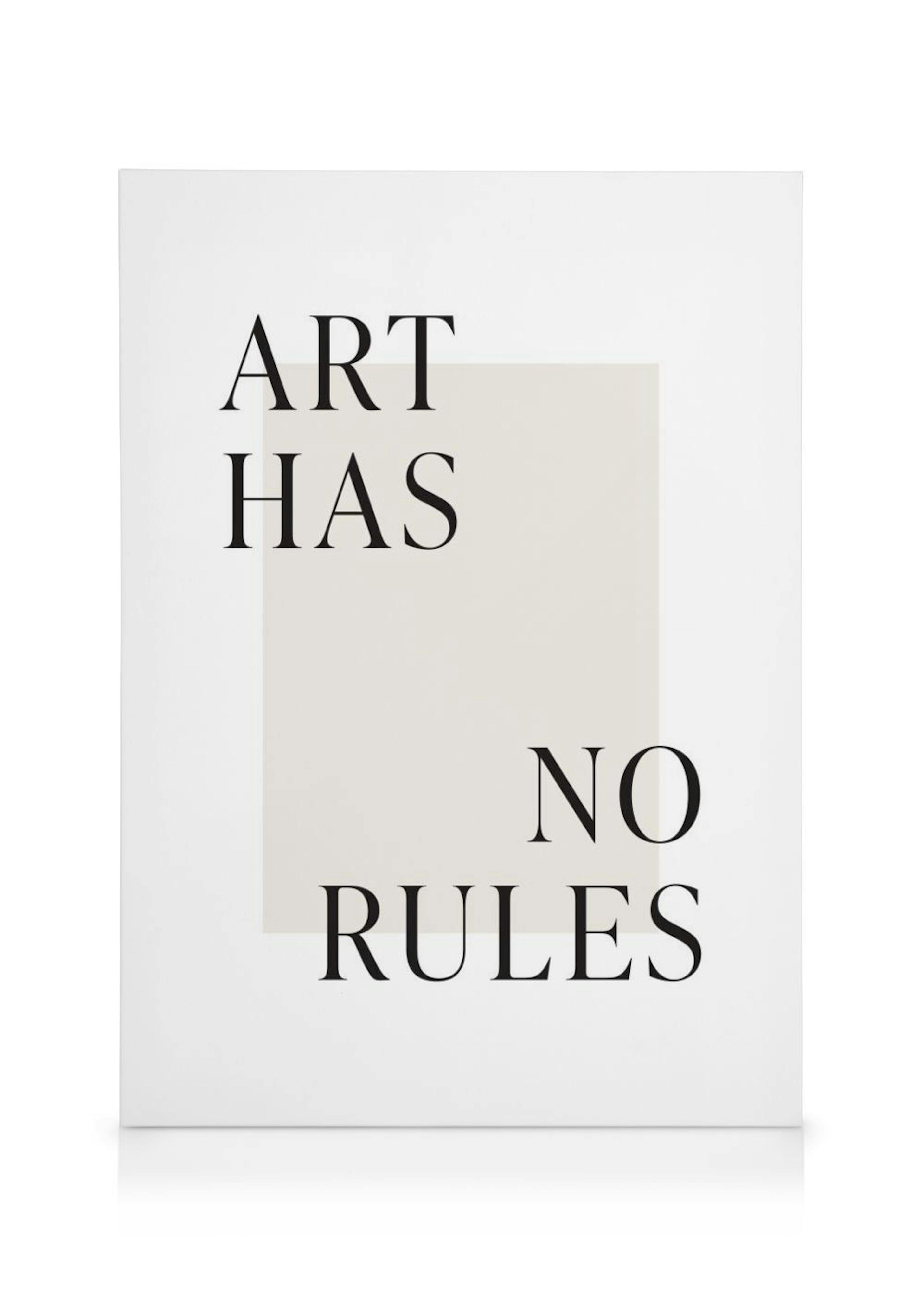 Art Has No Rules Stampa su Tela 0