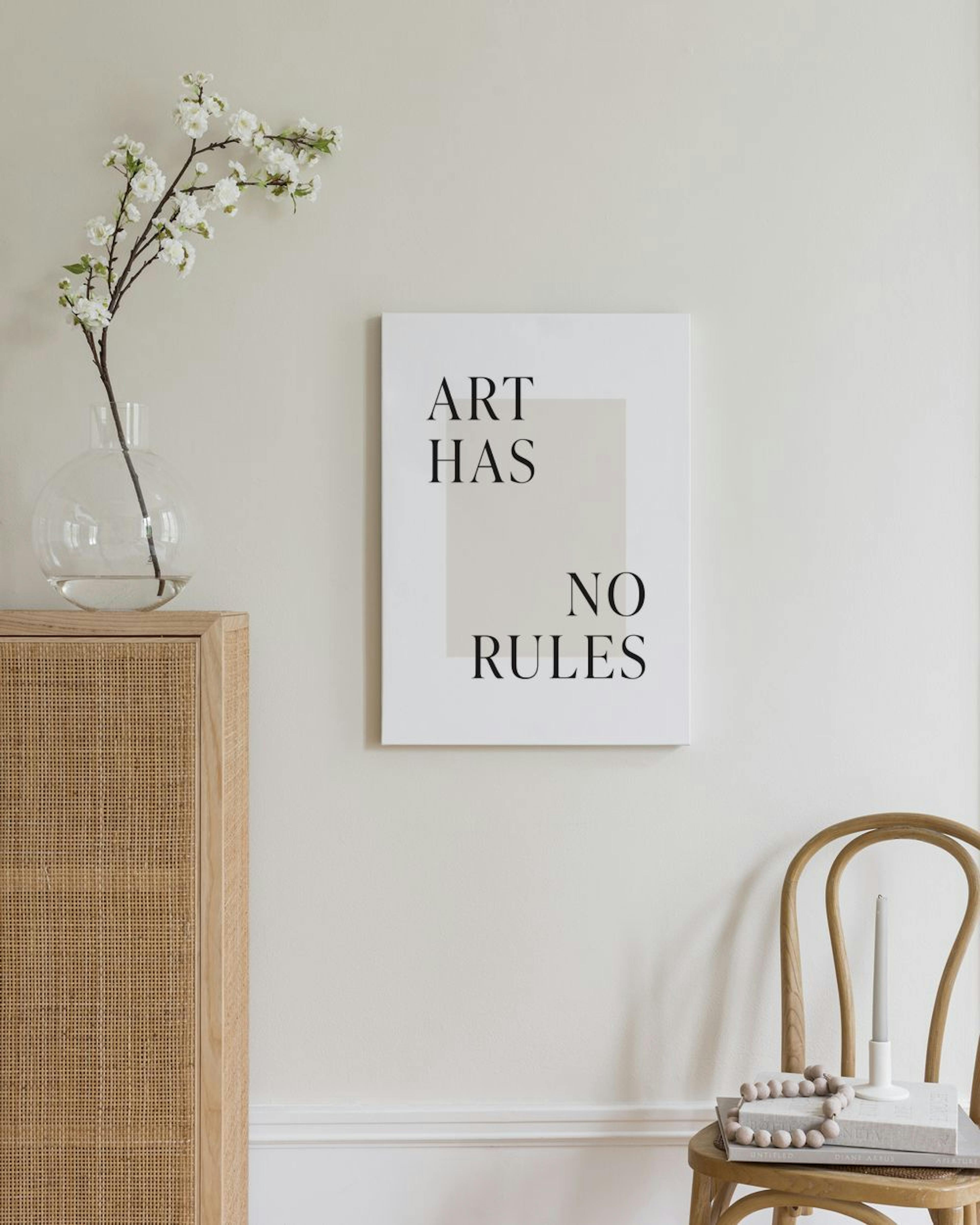 Art Has No Rules Stampa su Tela thumbnail