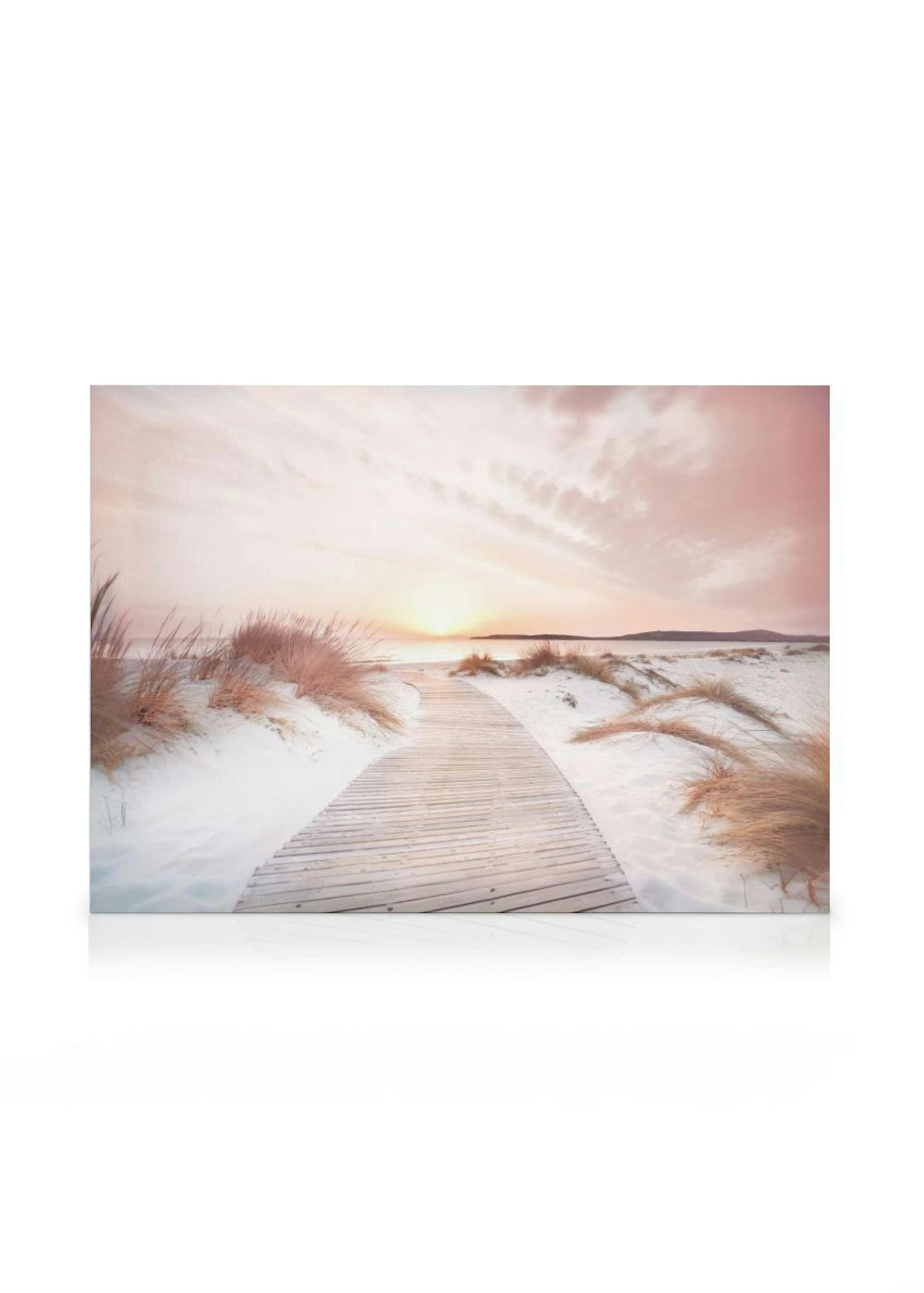 Zeezicht bij Zonsondergang Canvas 0