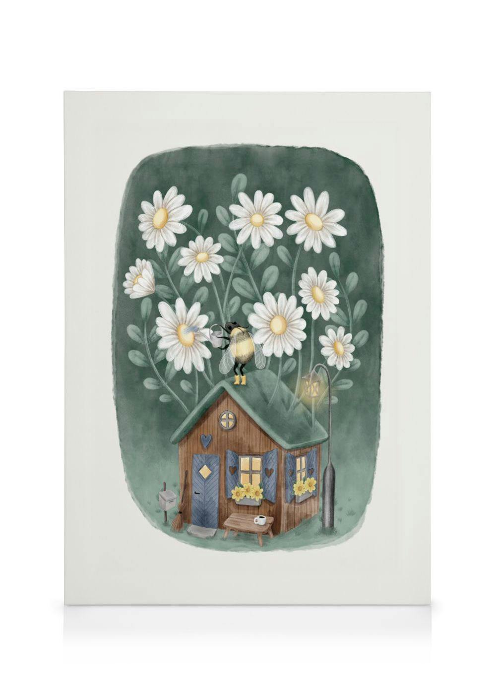 Bumblebee in Boots Stampa su tela (50x70 cm) - Poster Store