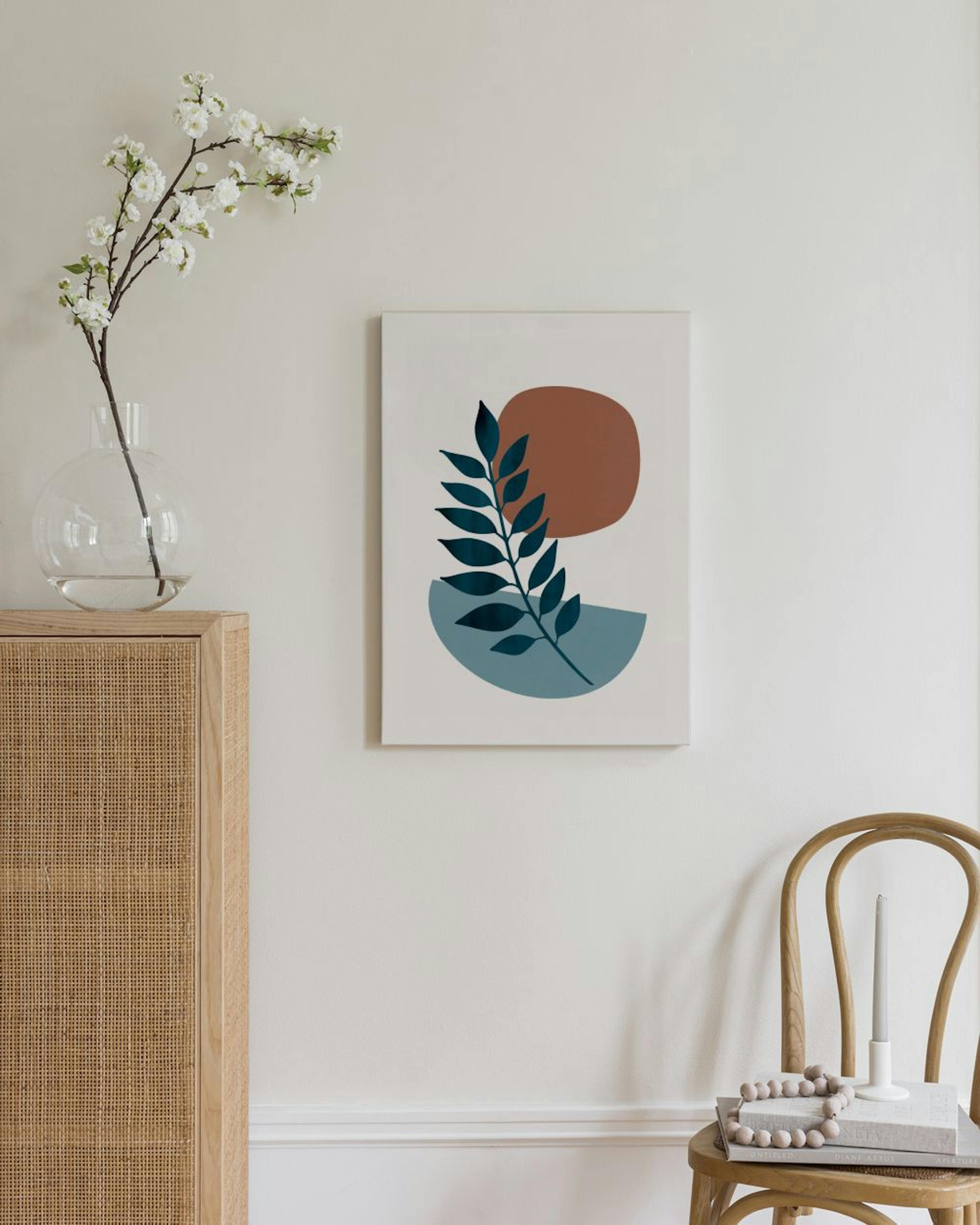 Botanical Shapes No1 Canvas Print thumbnail