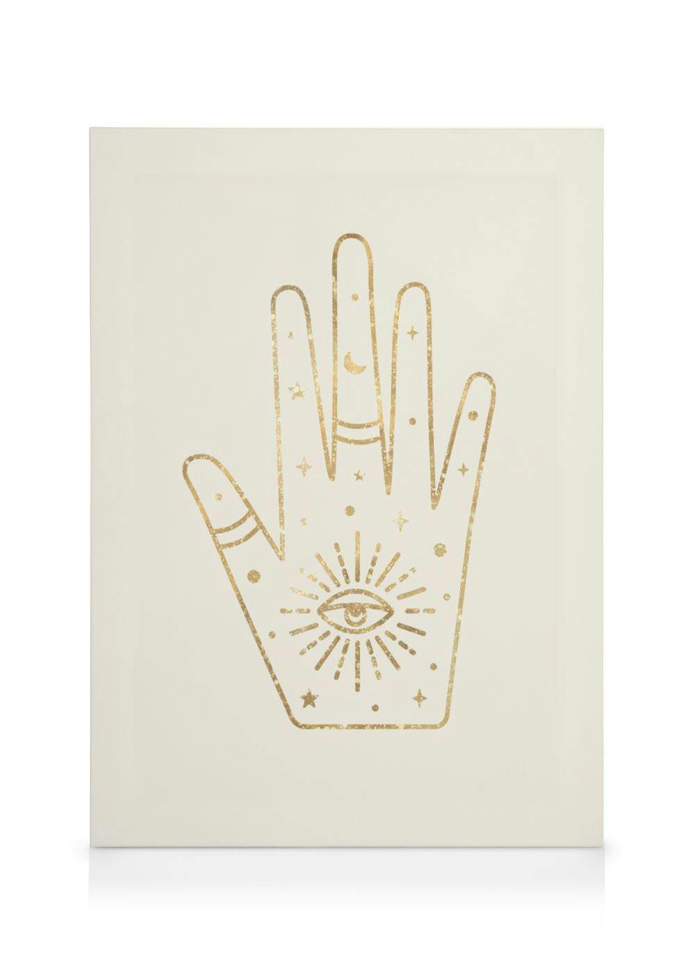 Golden Hand Canvas Print (30x40 cm - Black Frame) - Poster Store High Quality Picture Frames
