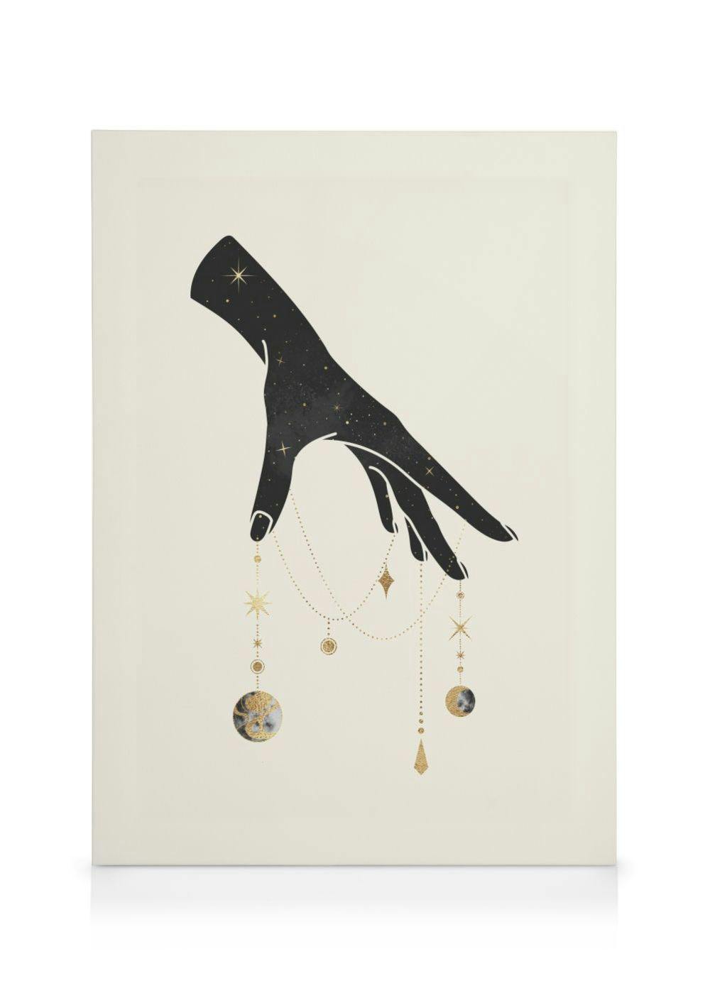 Magic Hand No1 Canvas (30x40 cm - Fotolijst Zwart) - Poster Store