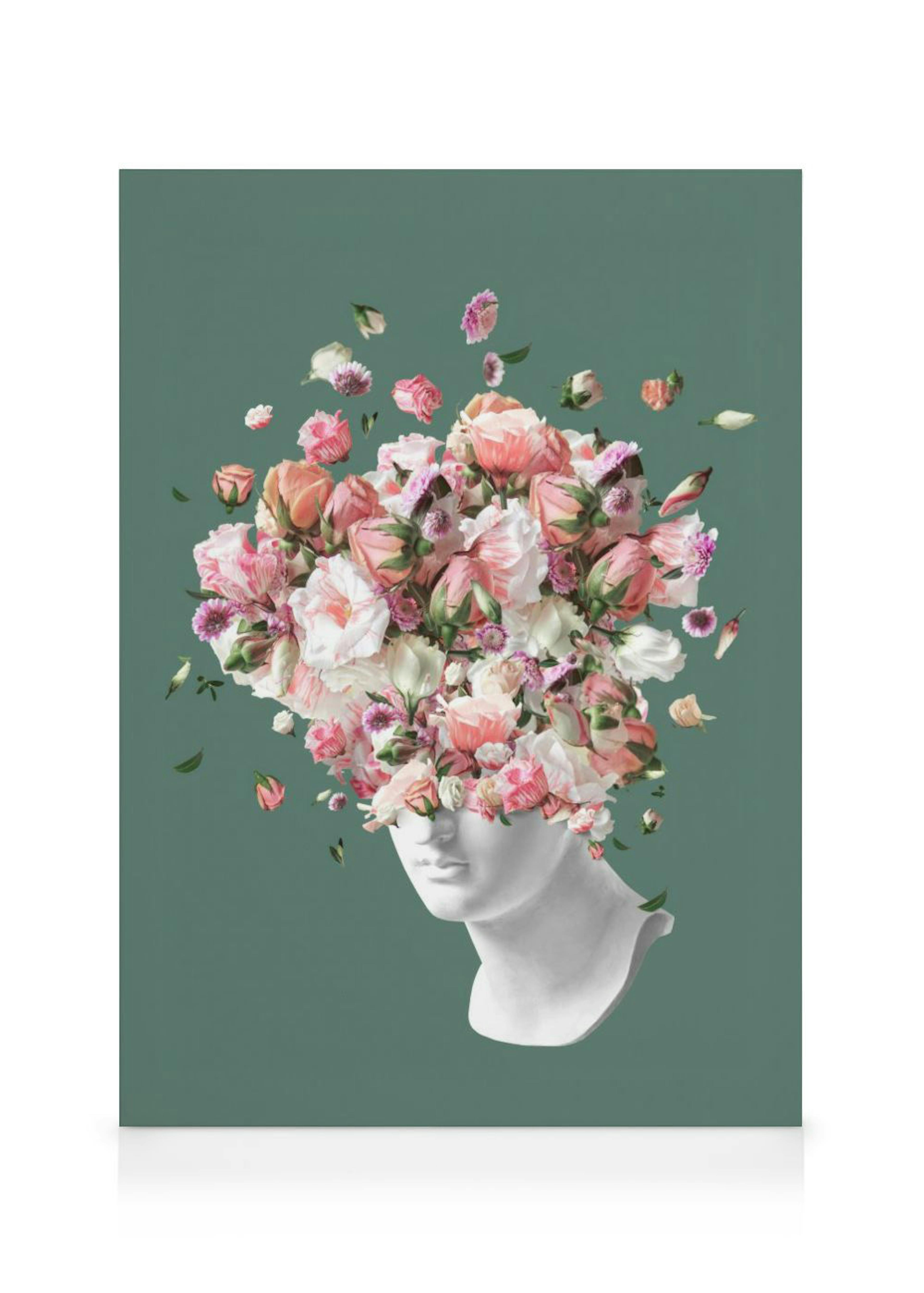Flower Statue No2 Canvas Print 0