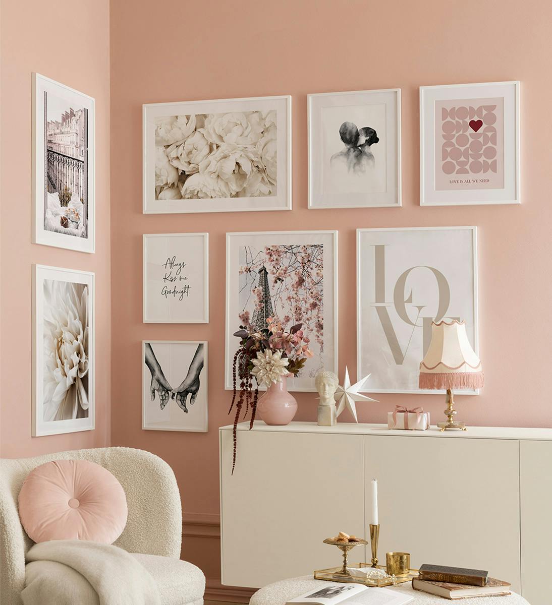 Romantic Prints tauluseinä (ONE SIZE) - Poster Store
