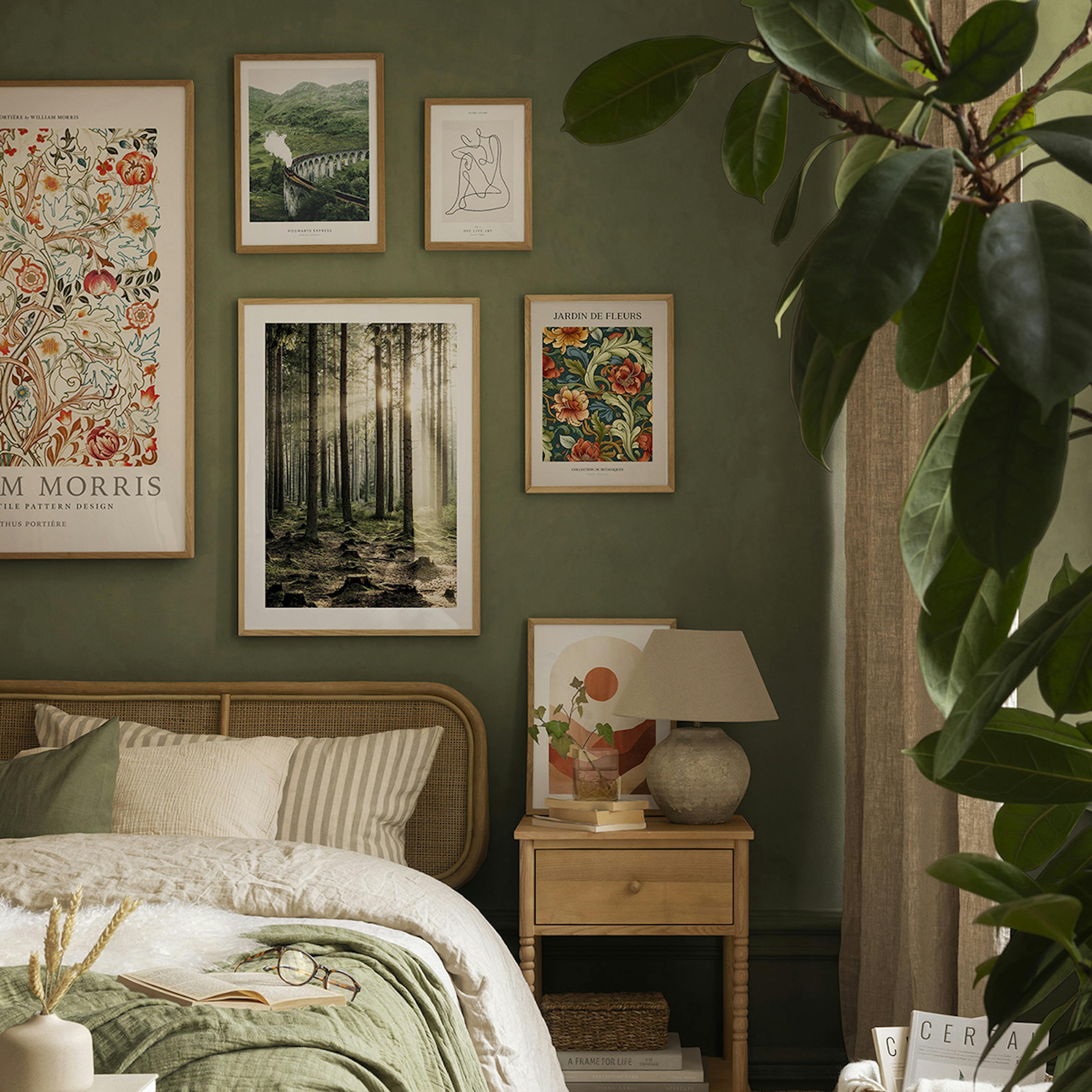 Forest Blossom gallery wall