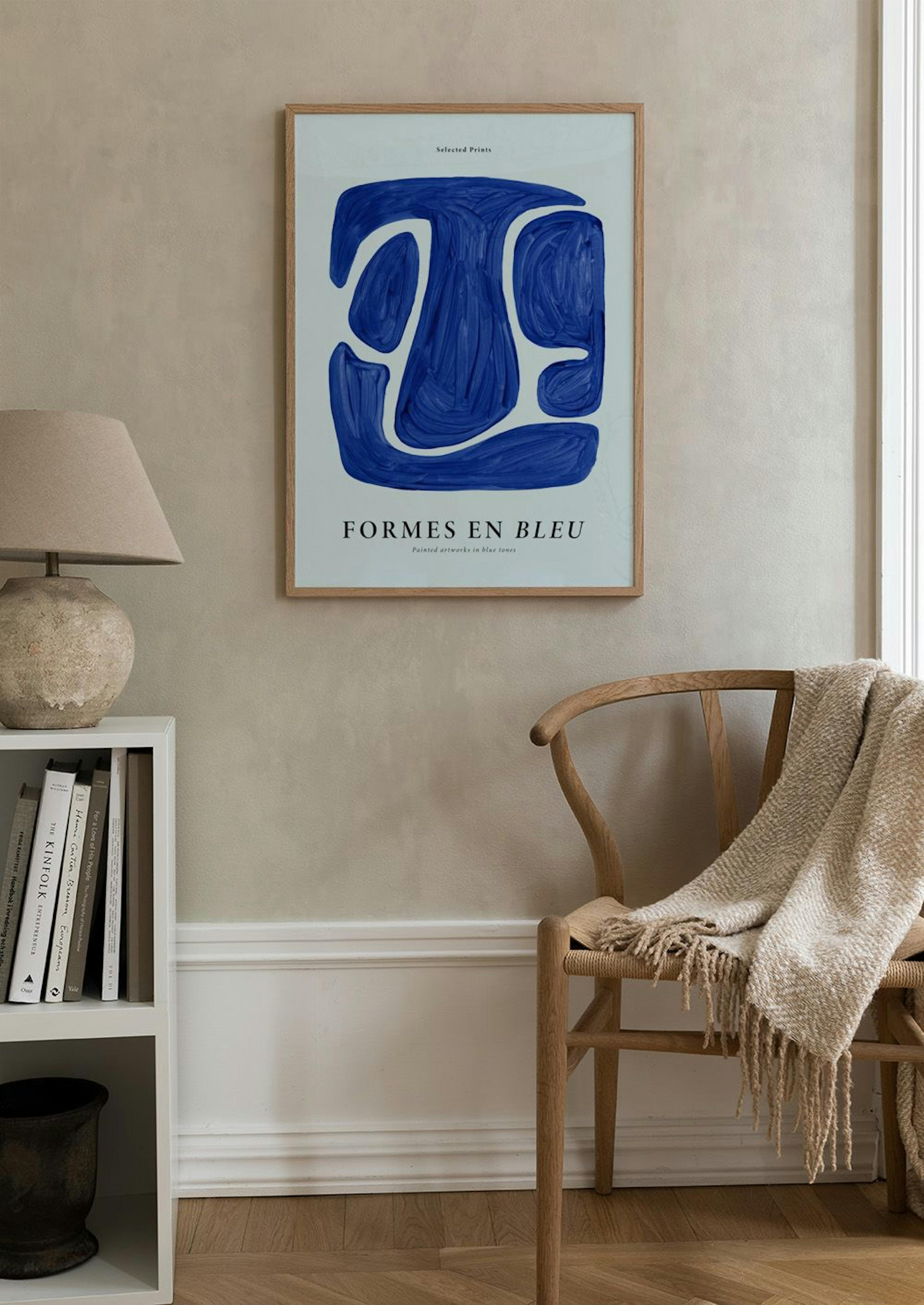 Formes en Bleu No1 Poster thumbnail