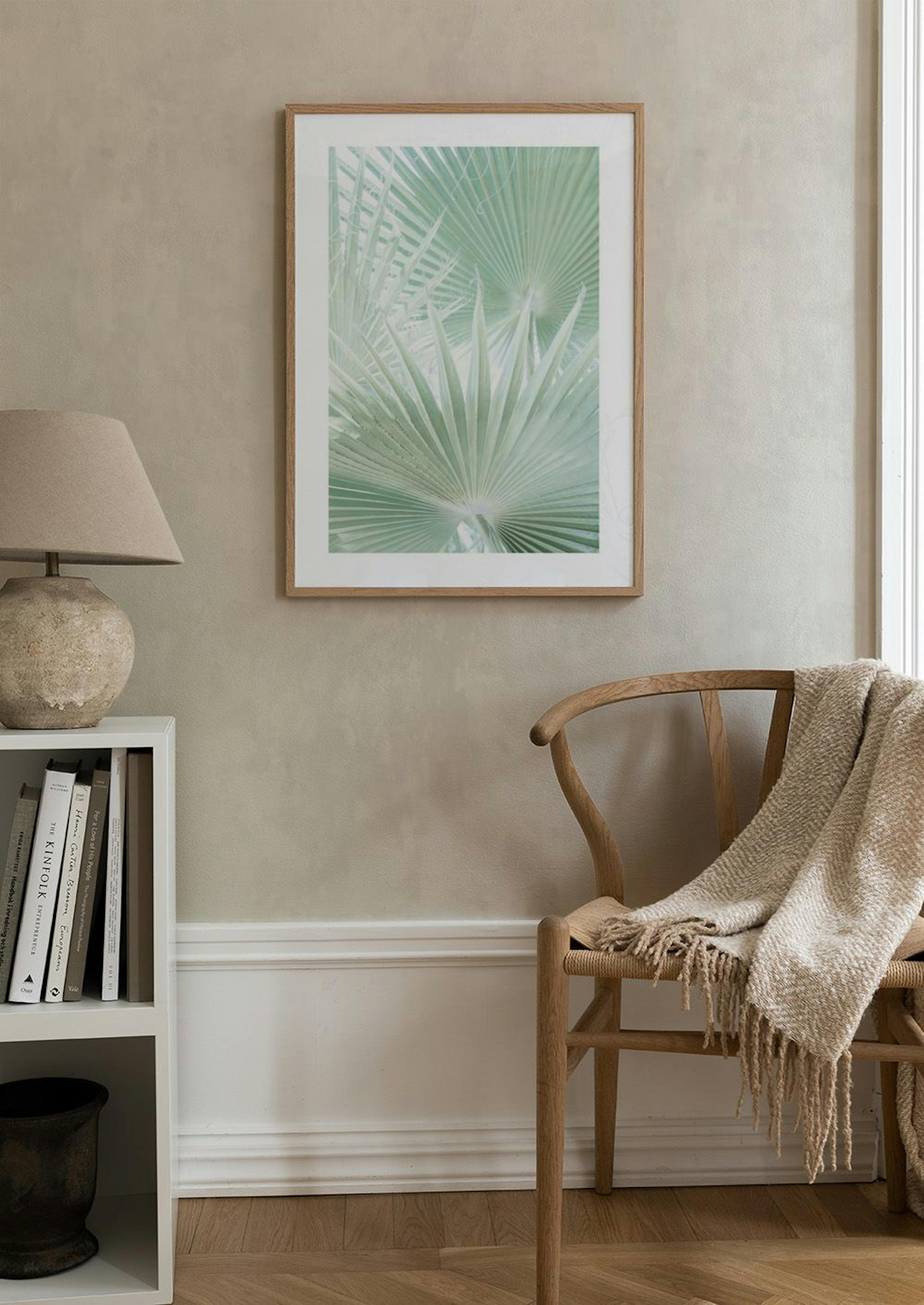 Light Green Leaves Poster thumbnail