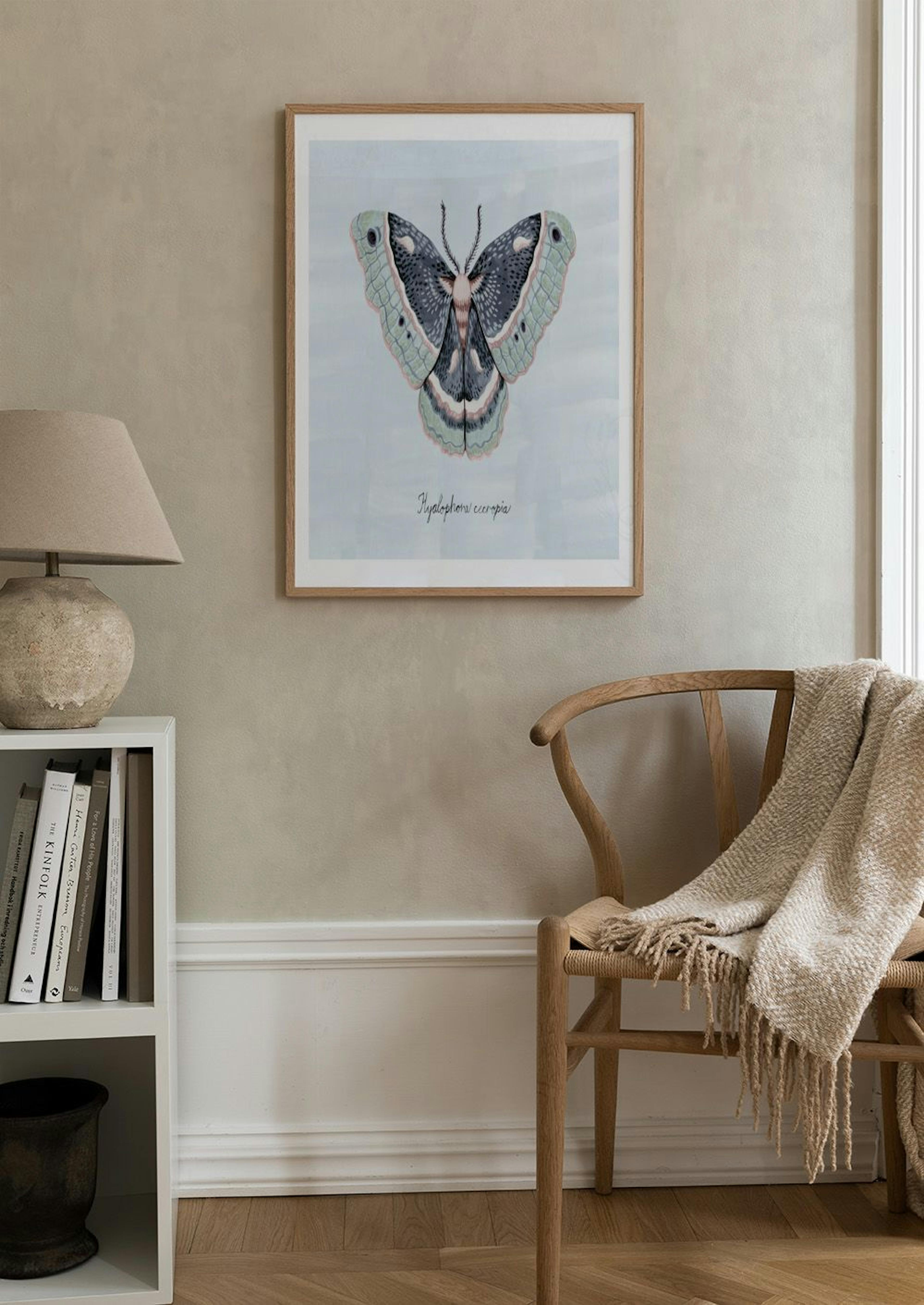 Papillon de Nuit Peint Poster thumbnail