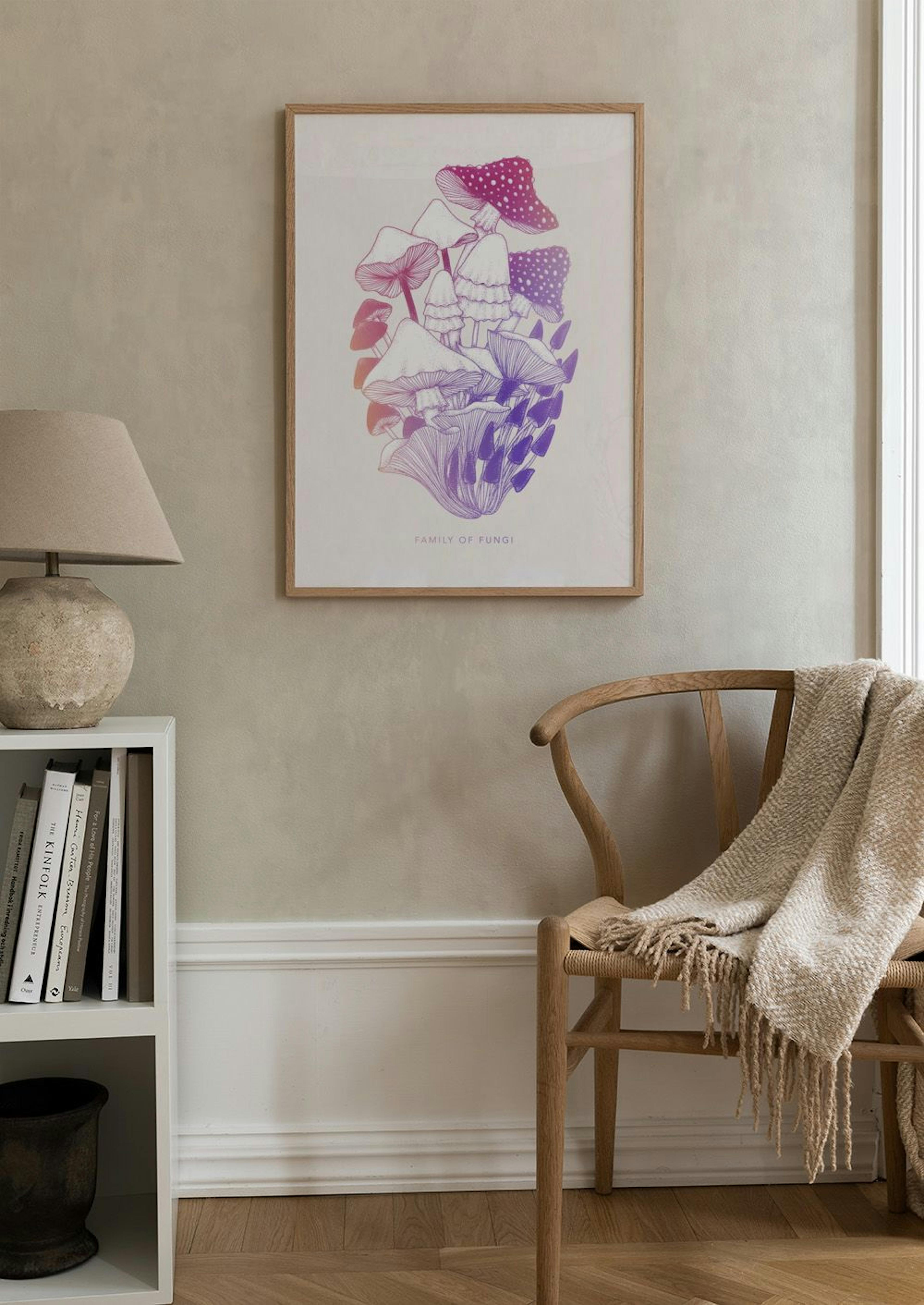 Familie van Paddenstoelen Poster thumbnail