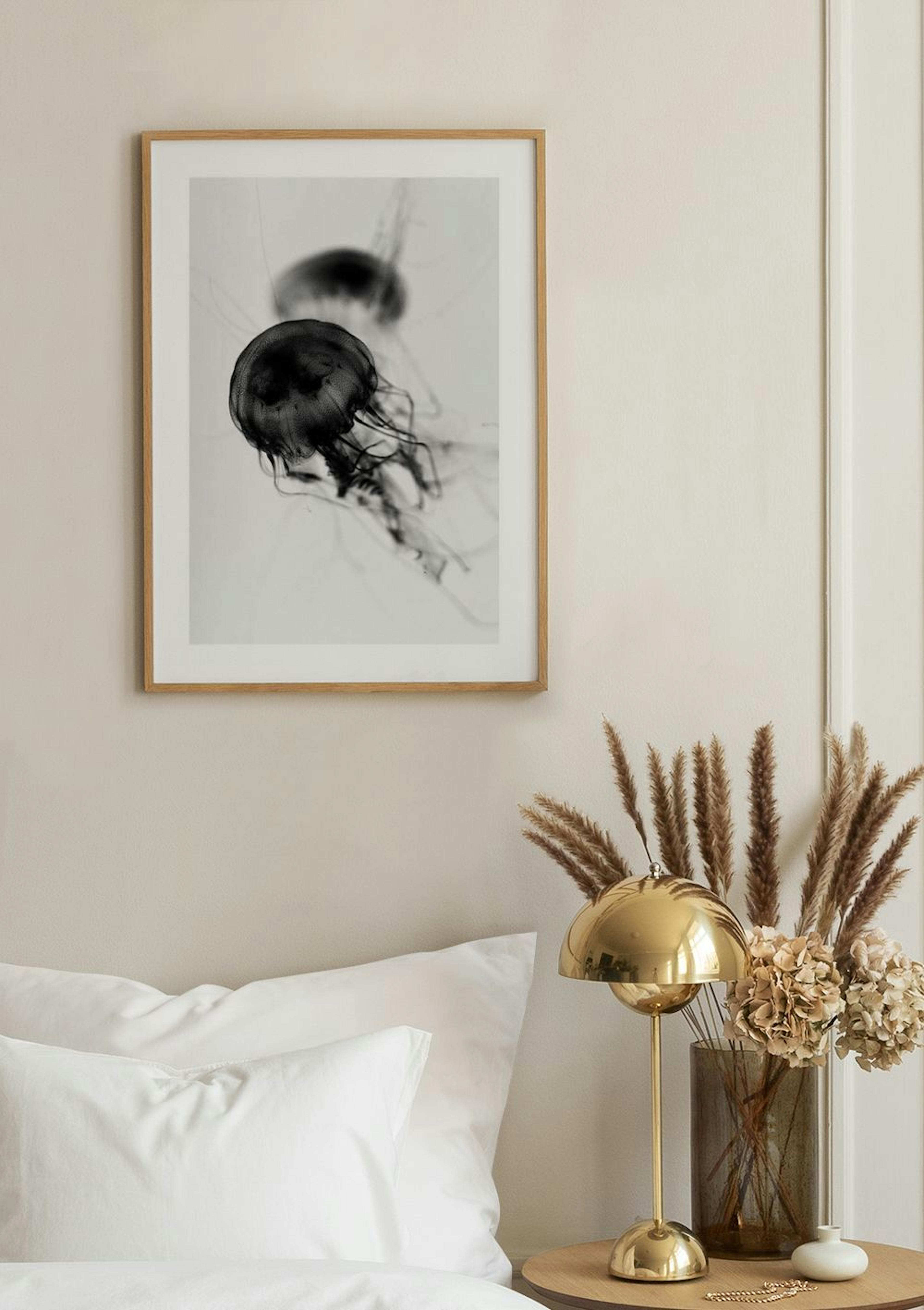 Floating Jelly Fish Poster thumbnail