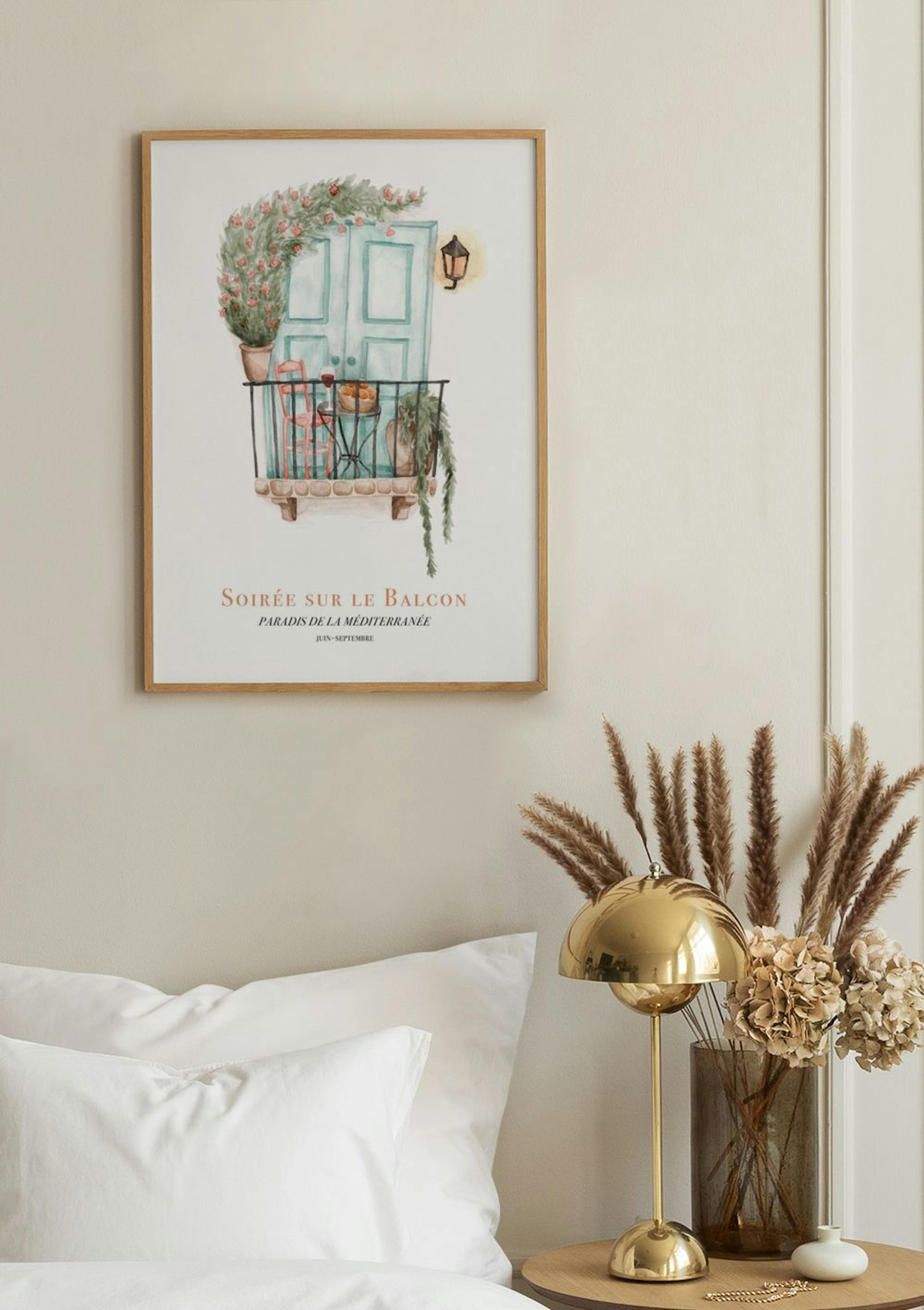 Balcon à l'Aquarelle Poster thumbnail
