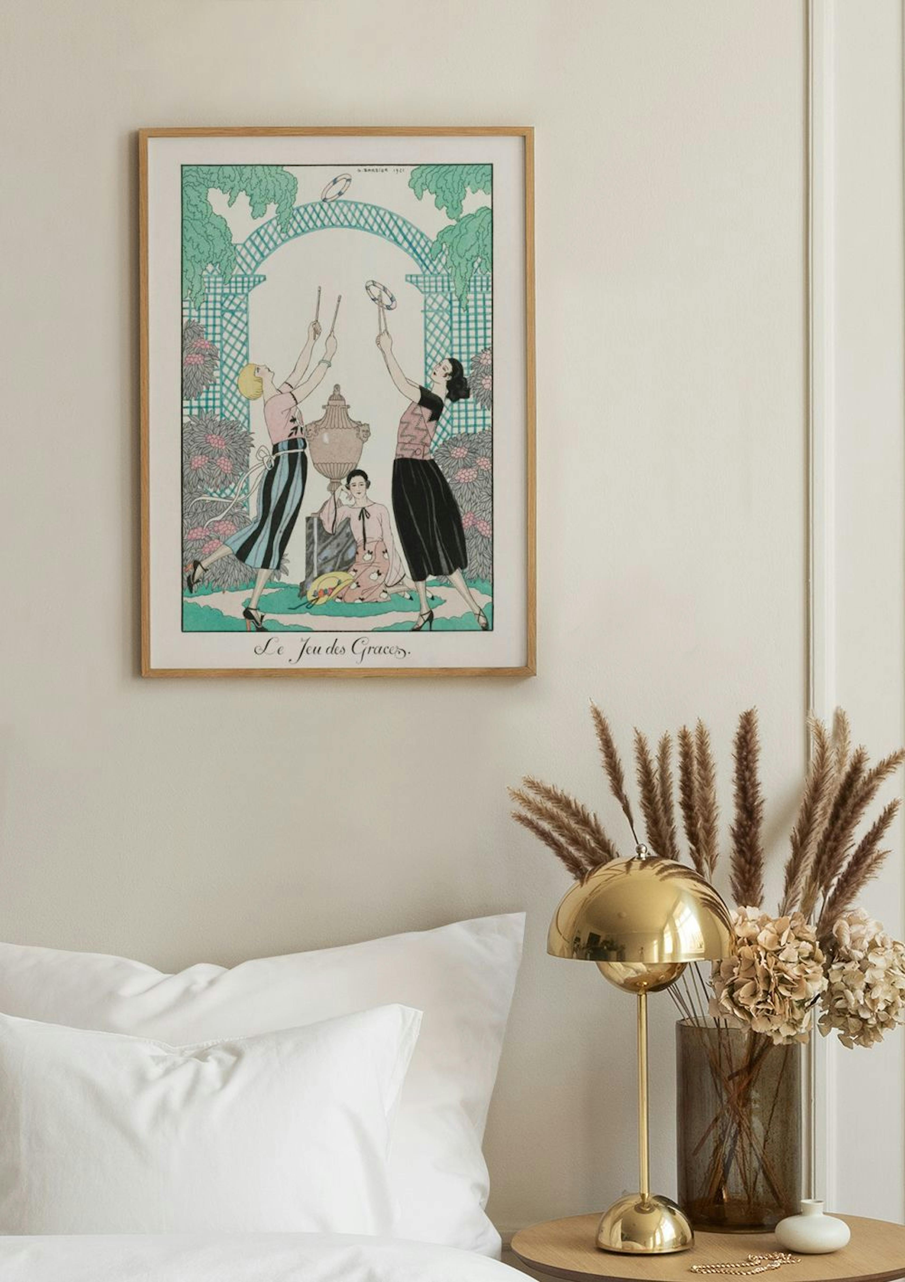 George Barbier - Le Jeu des Graces Póster thumbnail