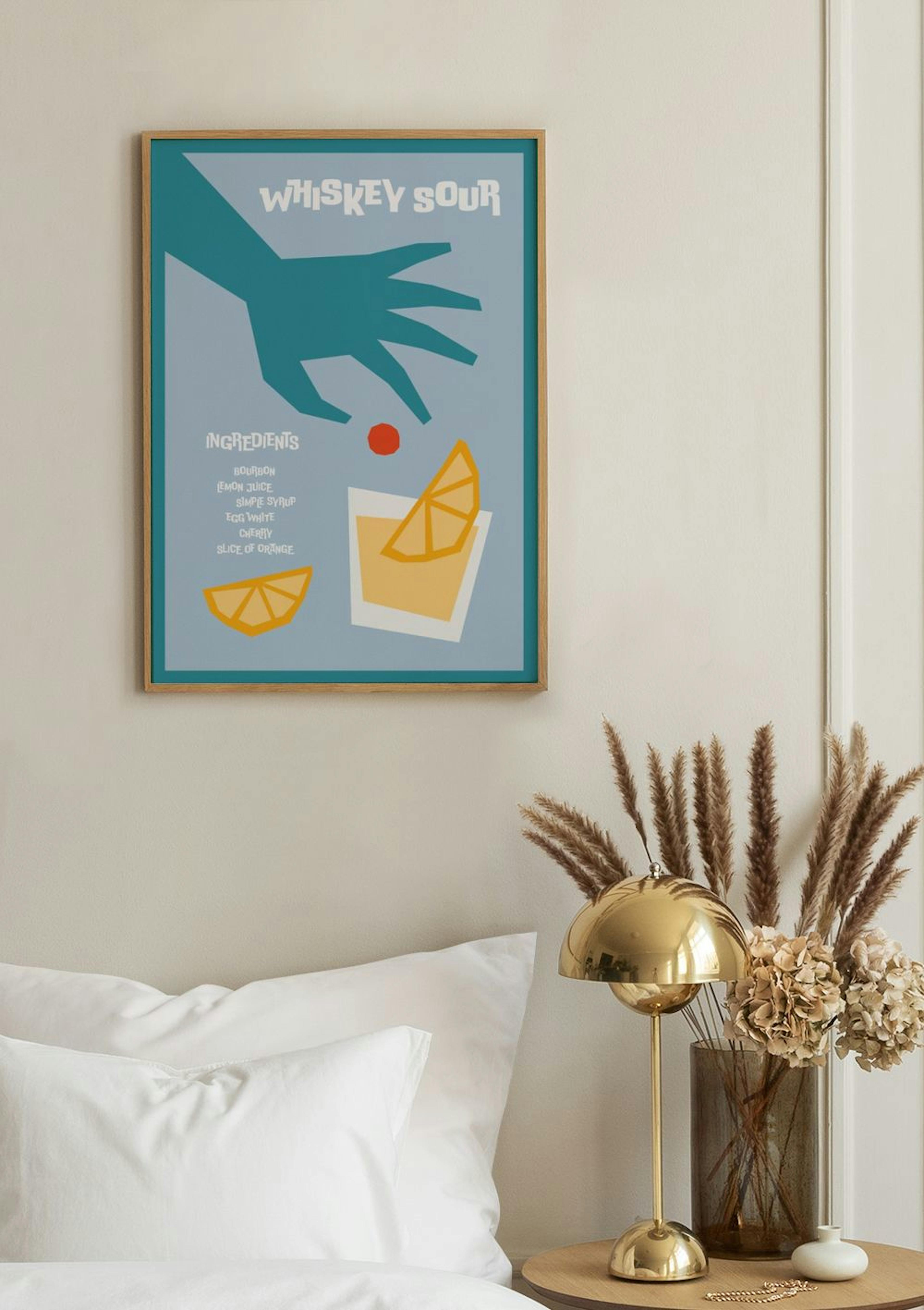 Cocktail Whiskey Sour Poster thumbnail