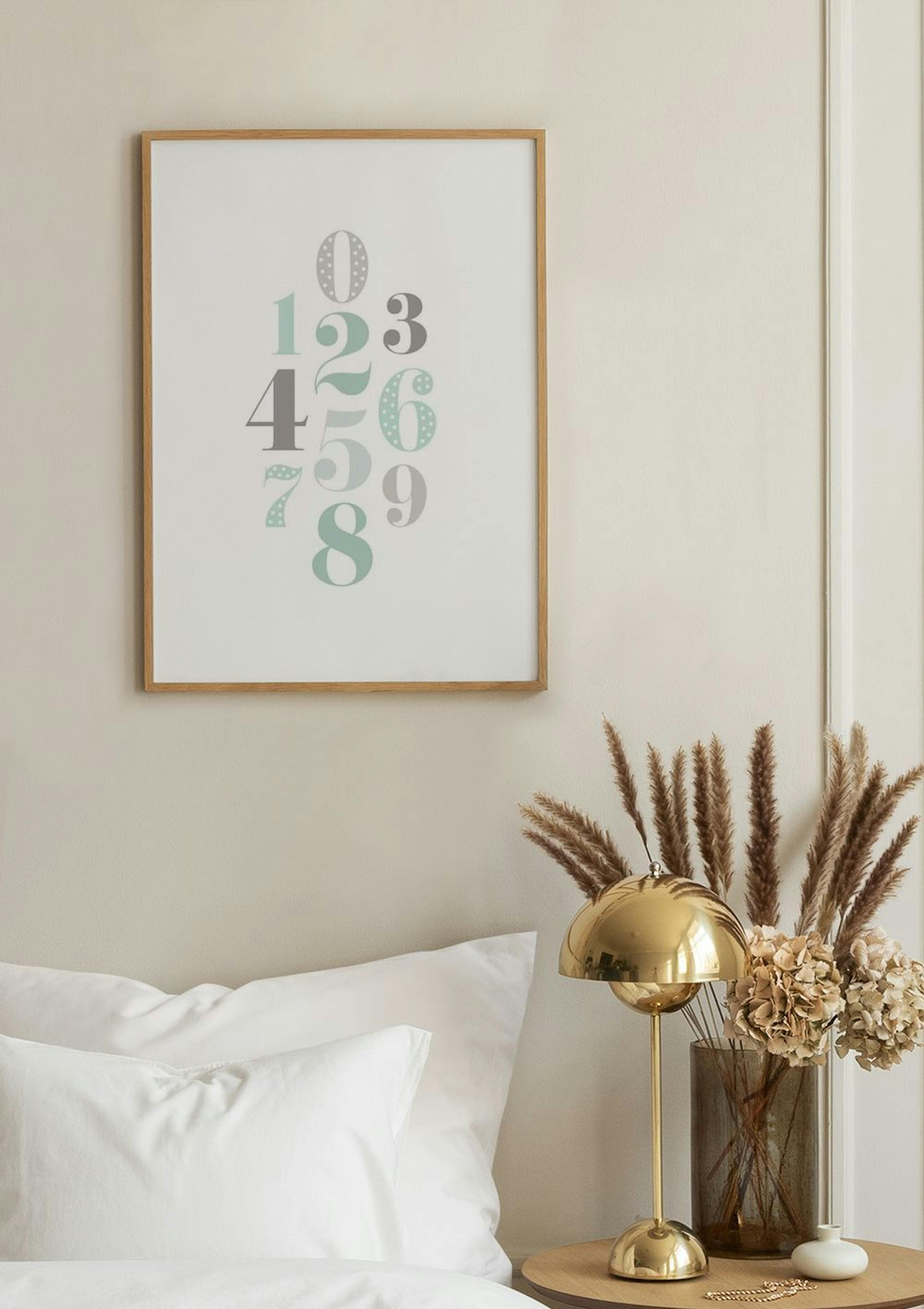 Numbers Green Poster thumbnail