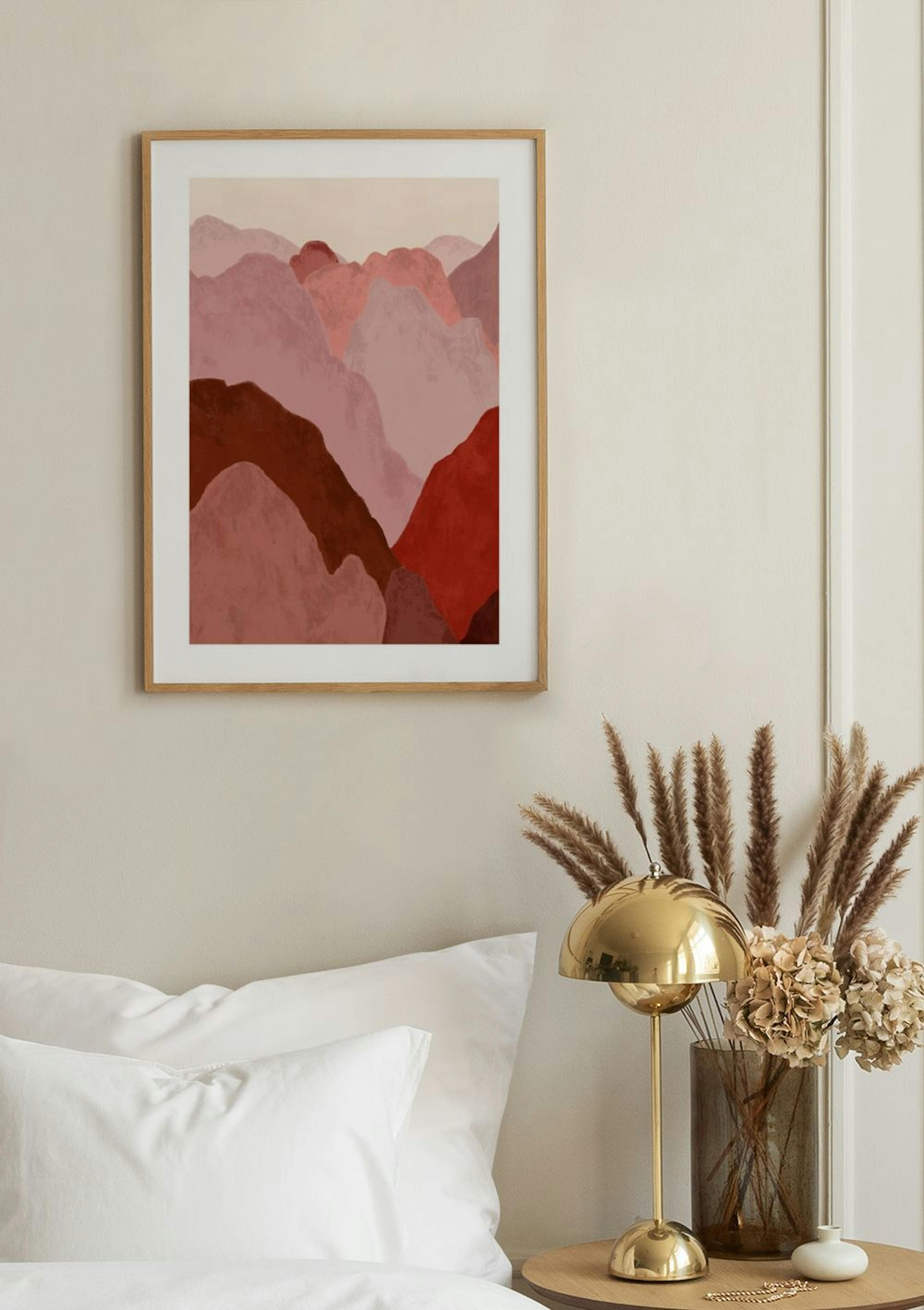 Red Mountain Landscape Print thumbnail