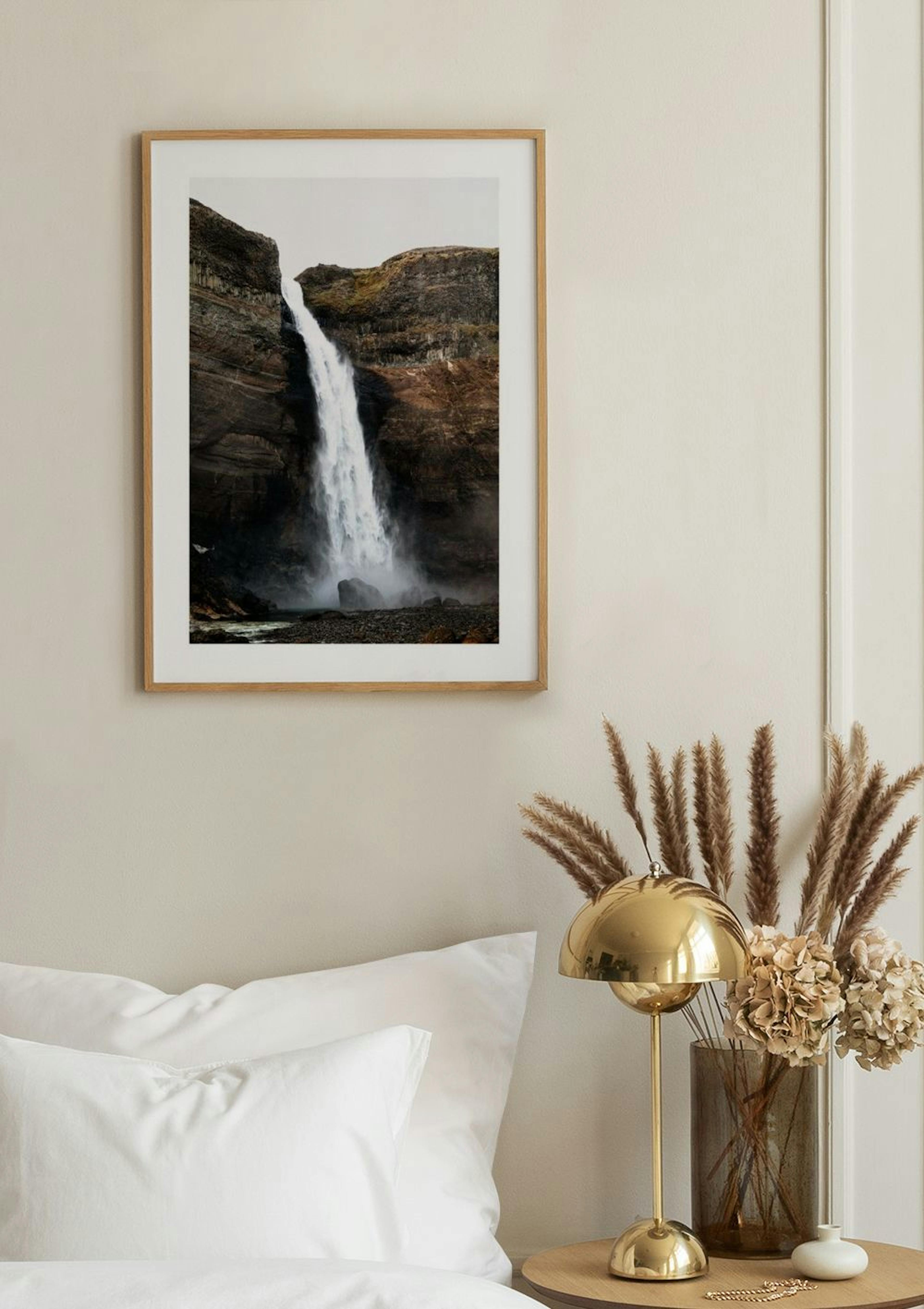 Haifoss Waterfall Poster thumbnail