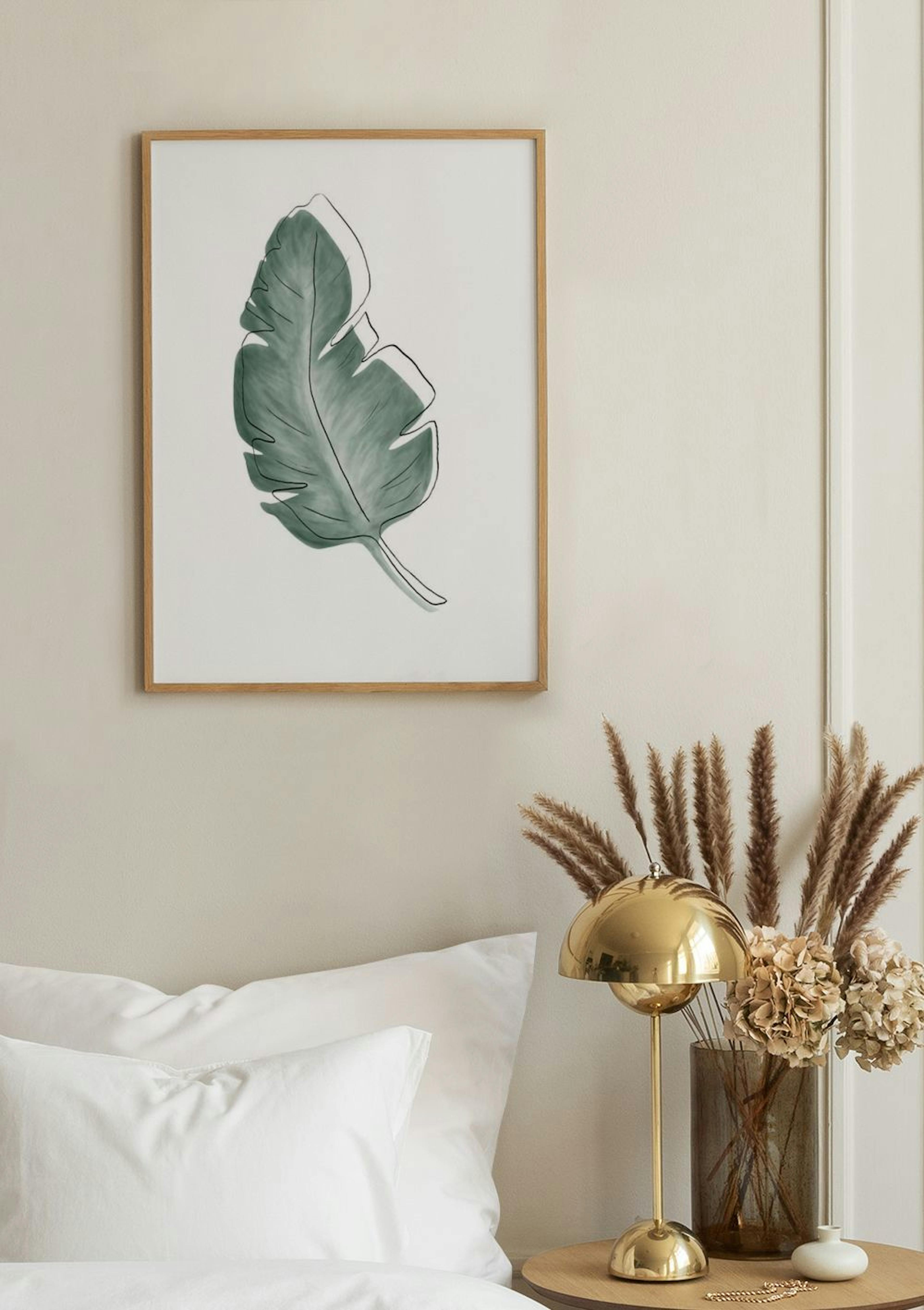 Watercolor Leaves No1 Poster thumbnail