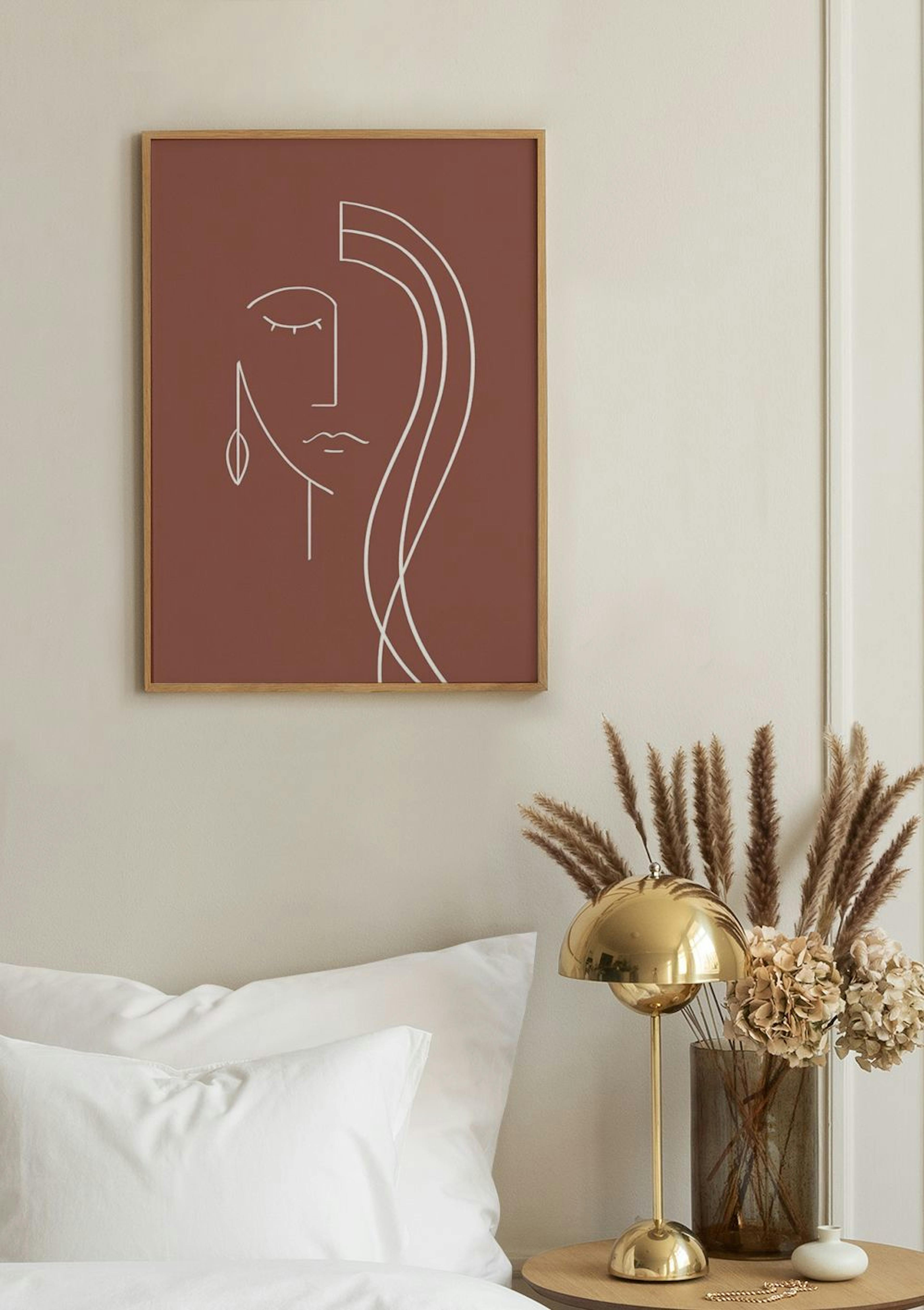 Dreamy Face Red Poster thumbnail