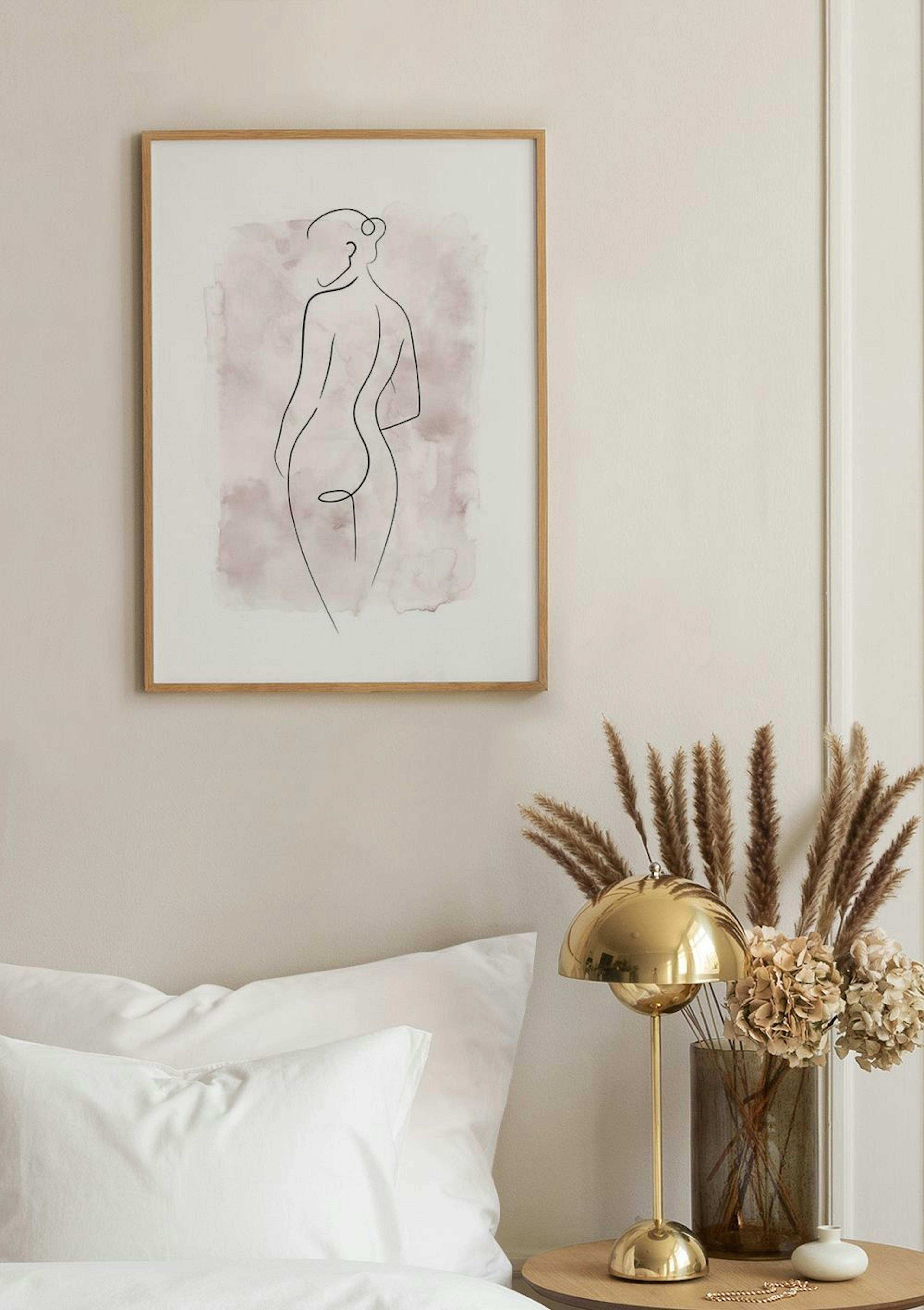 Watercolor Body Lines No1 Print thumbnail