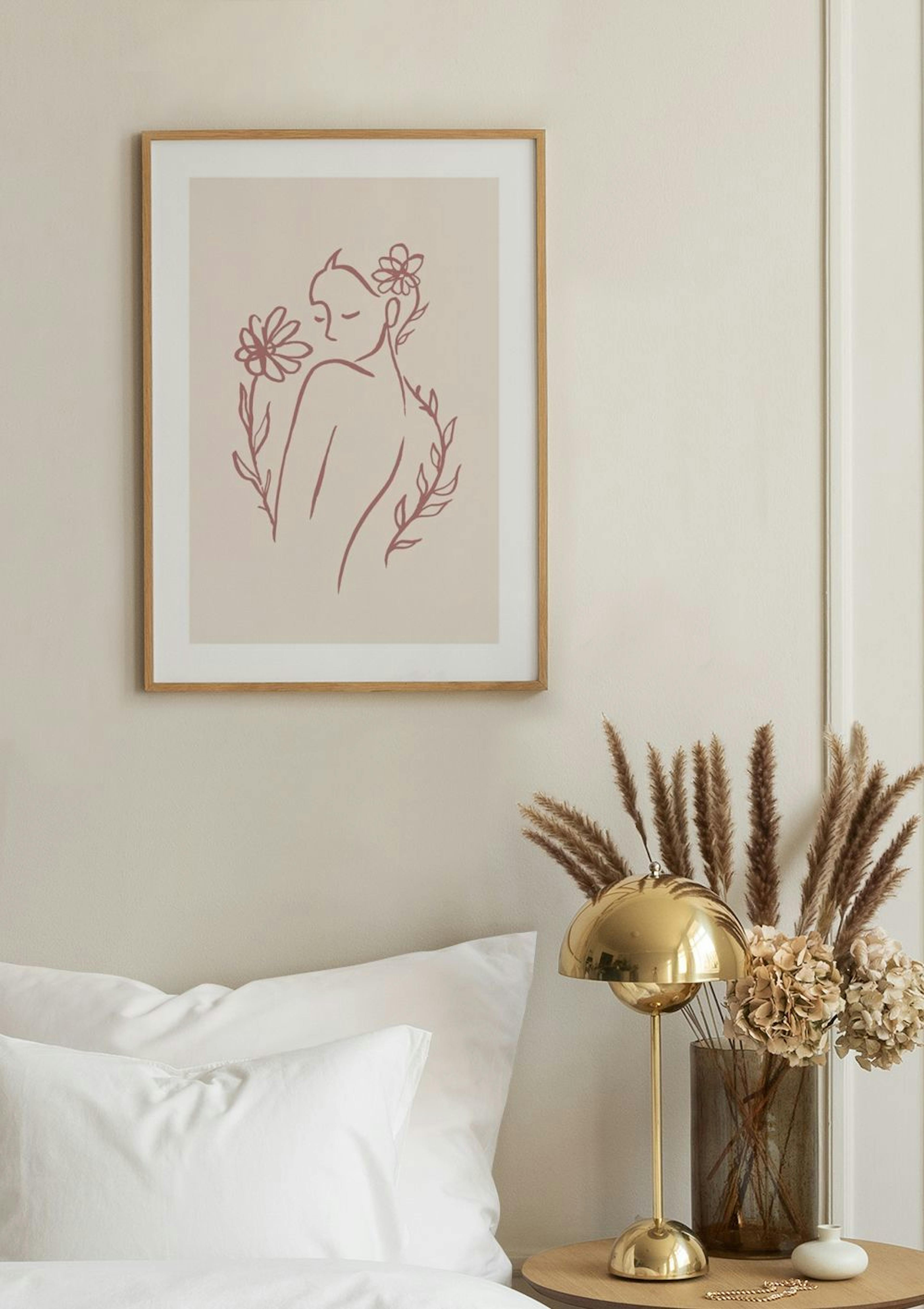Flower Girl Lines No1 Poster thumbnail