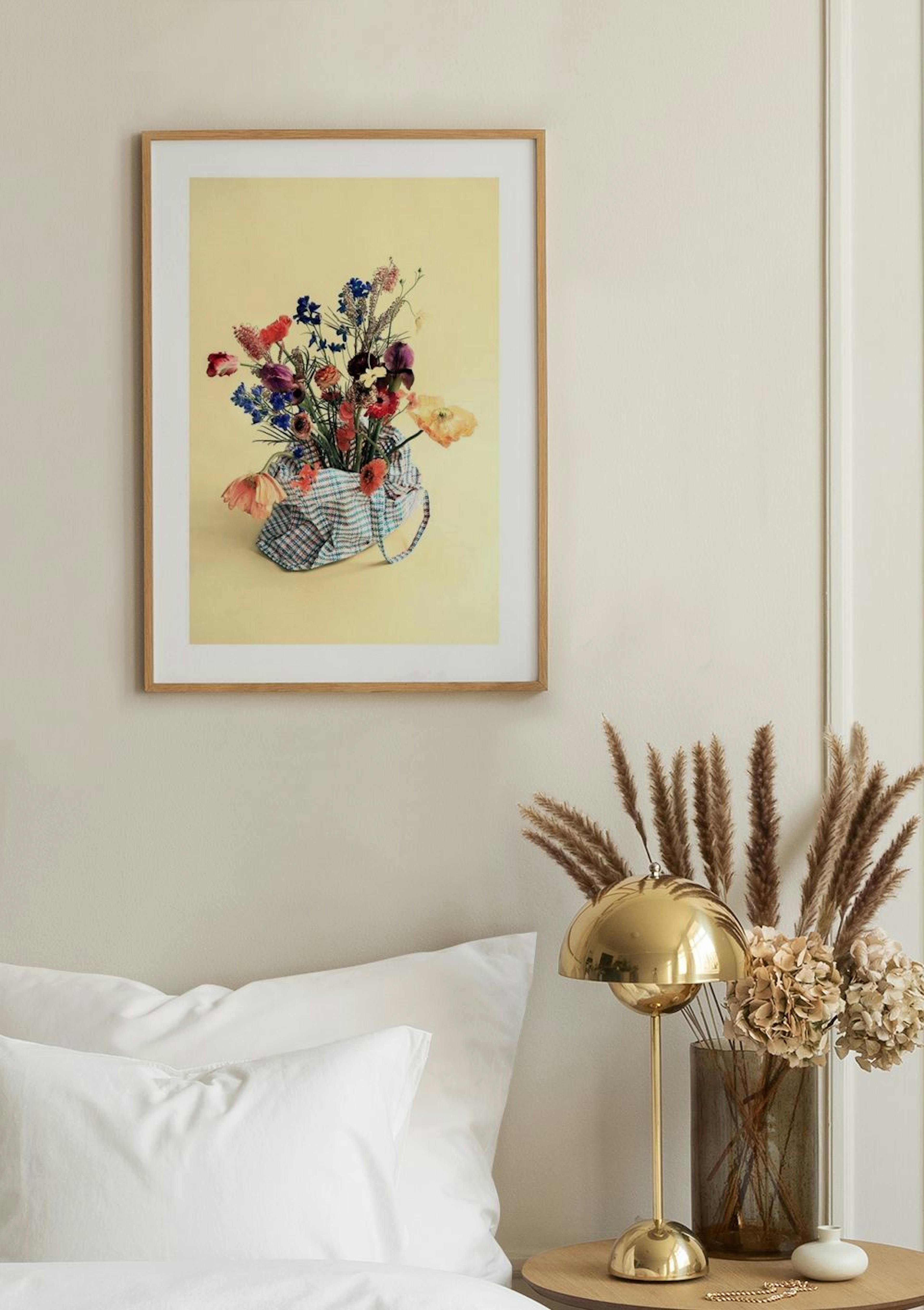Nature Morte Jaune aux Fleurs Poster thumbnail