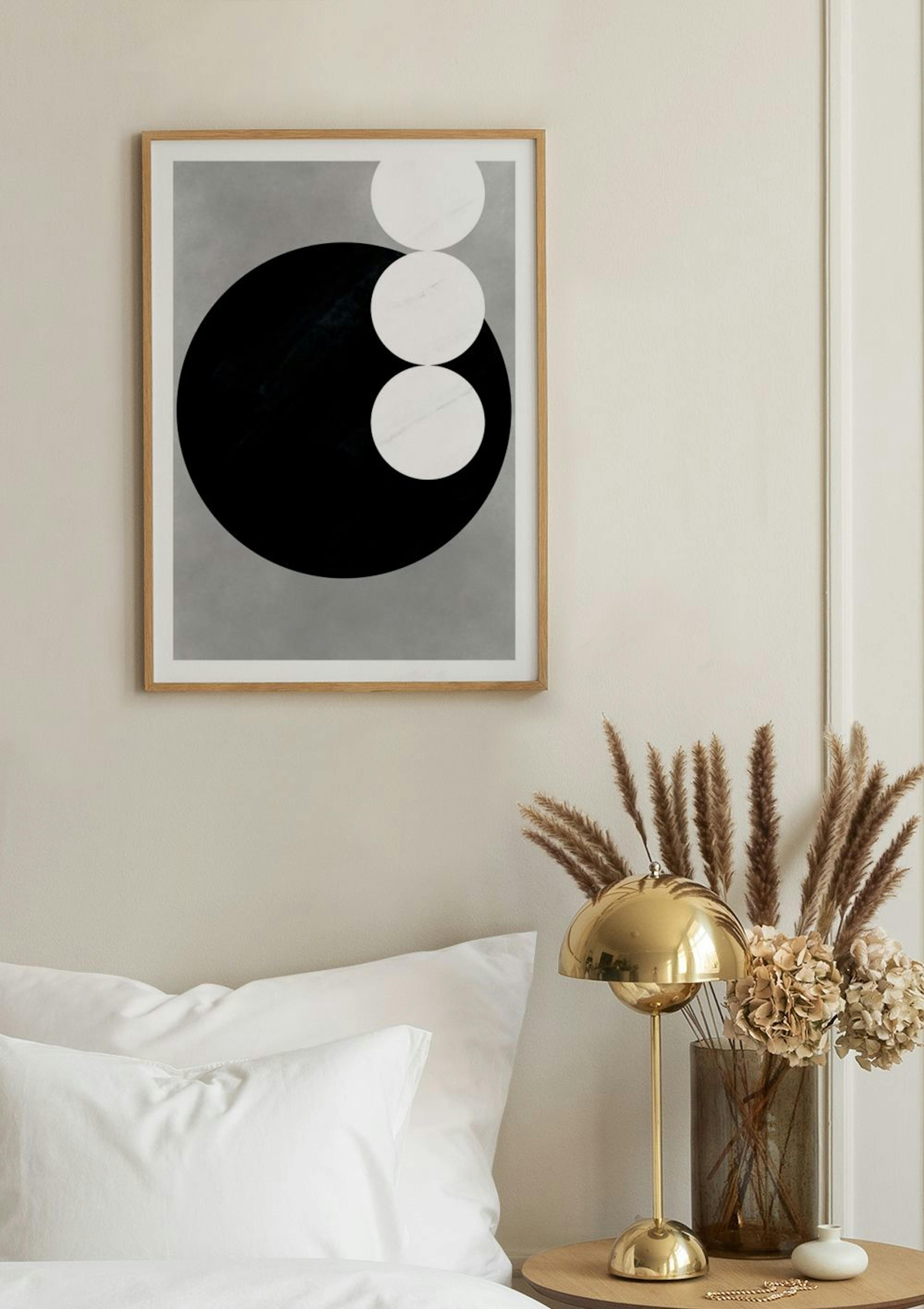 Black & White Shapes No3 Plakat thumbnail