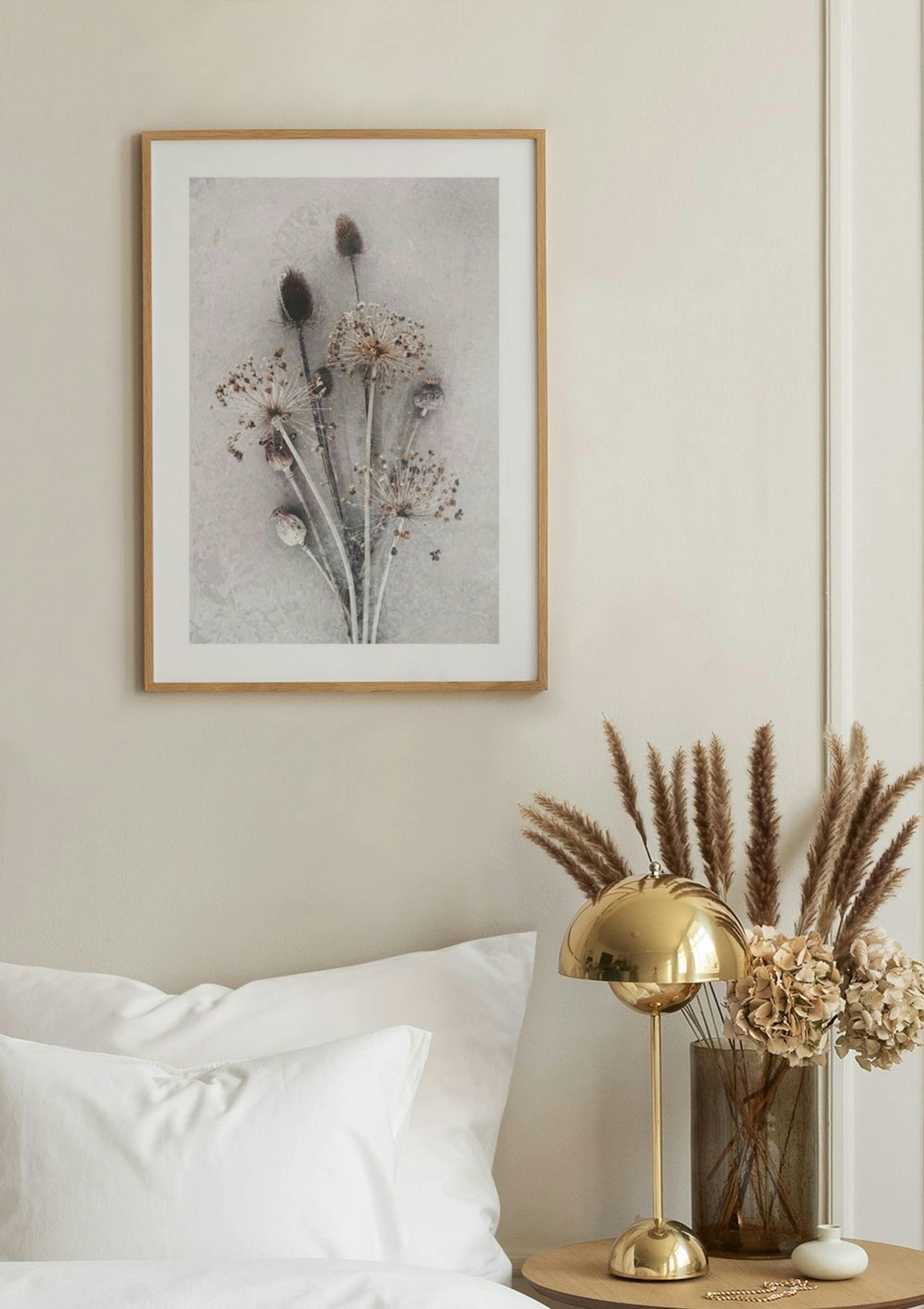 Gedroogde Bloemenbos Poster thumbnail