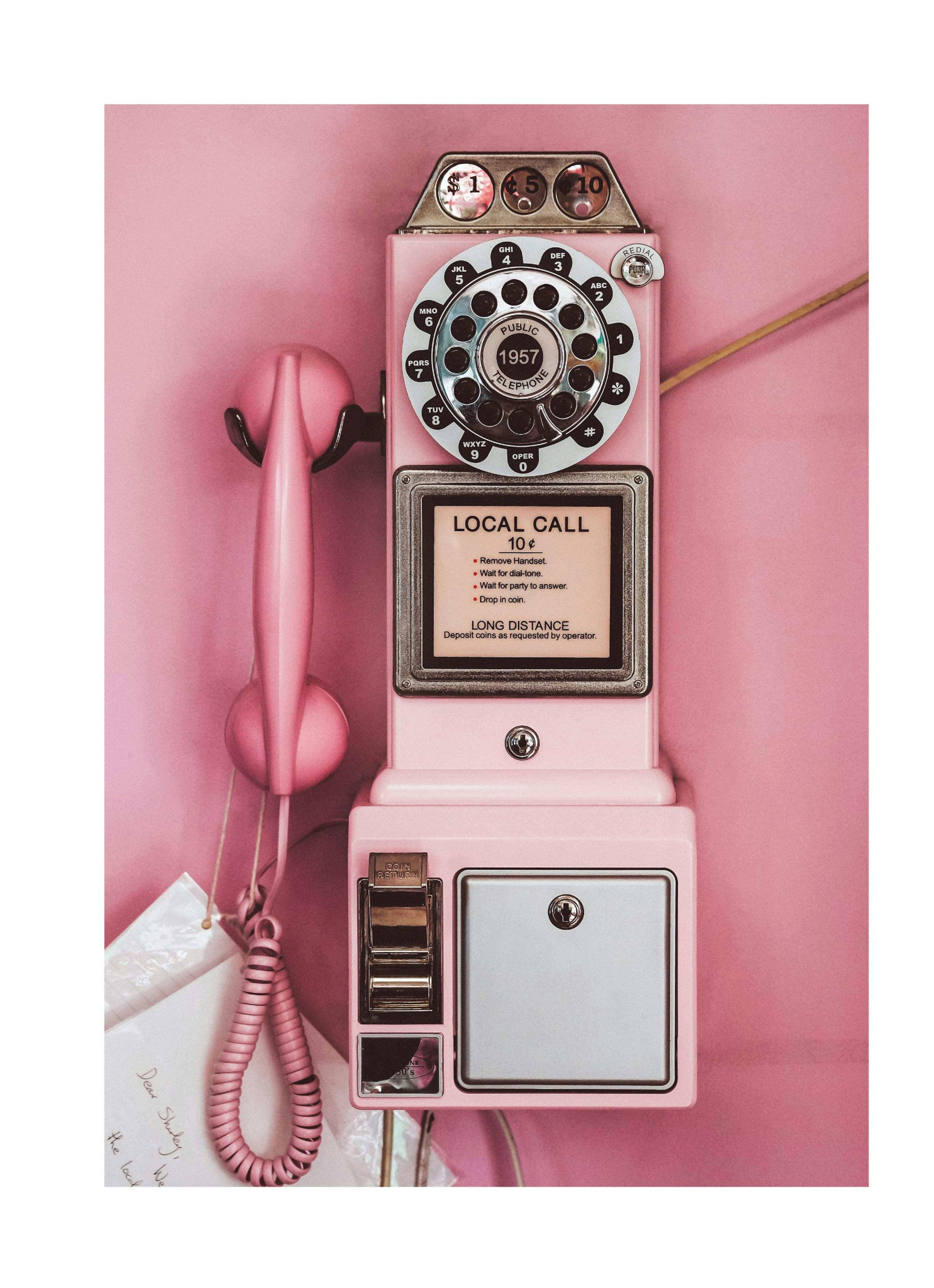 Pink Pay Phone Poster thumbnail