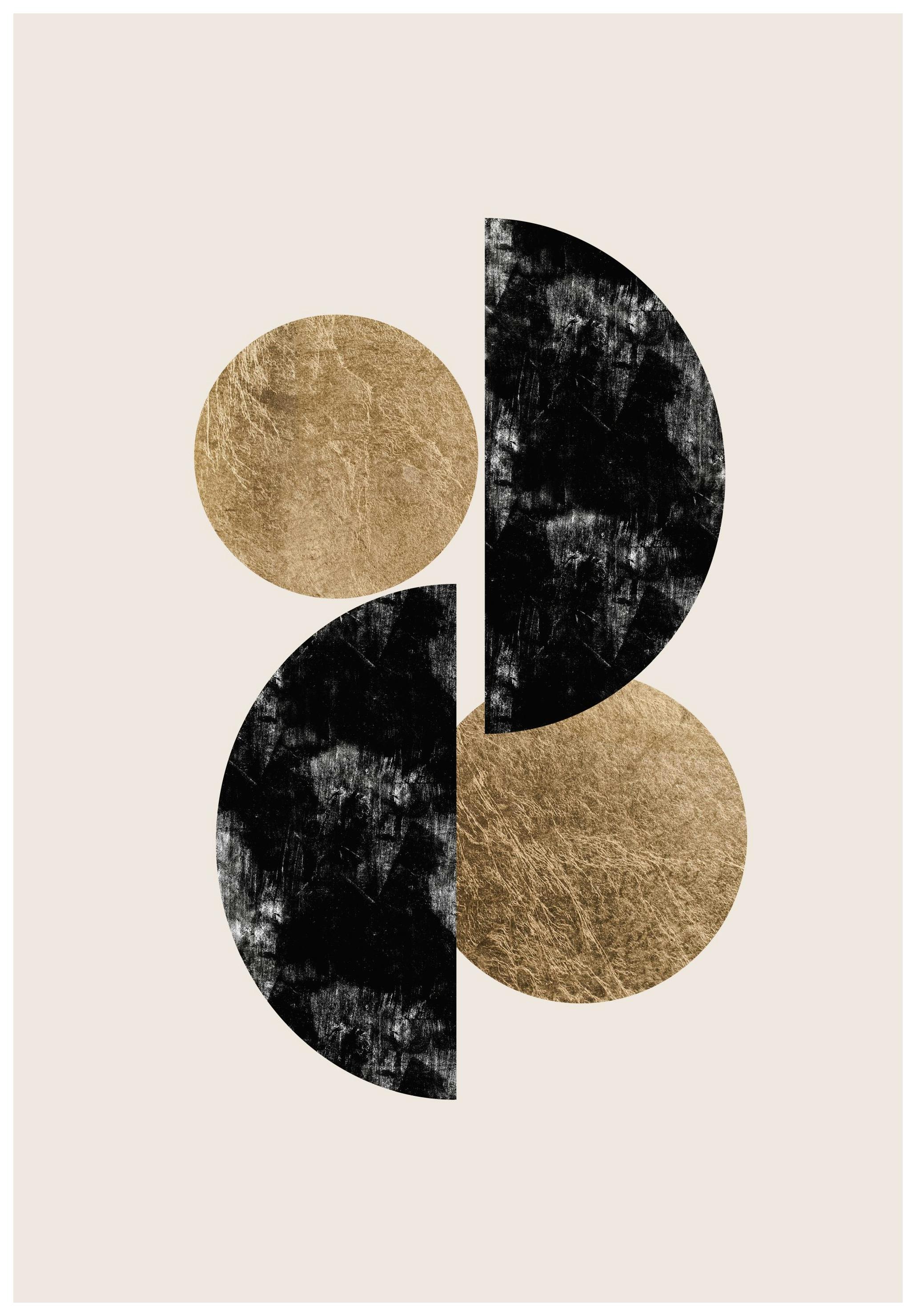 Metallic Geometrics Poster (50x70 cm) - Poster Store