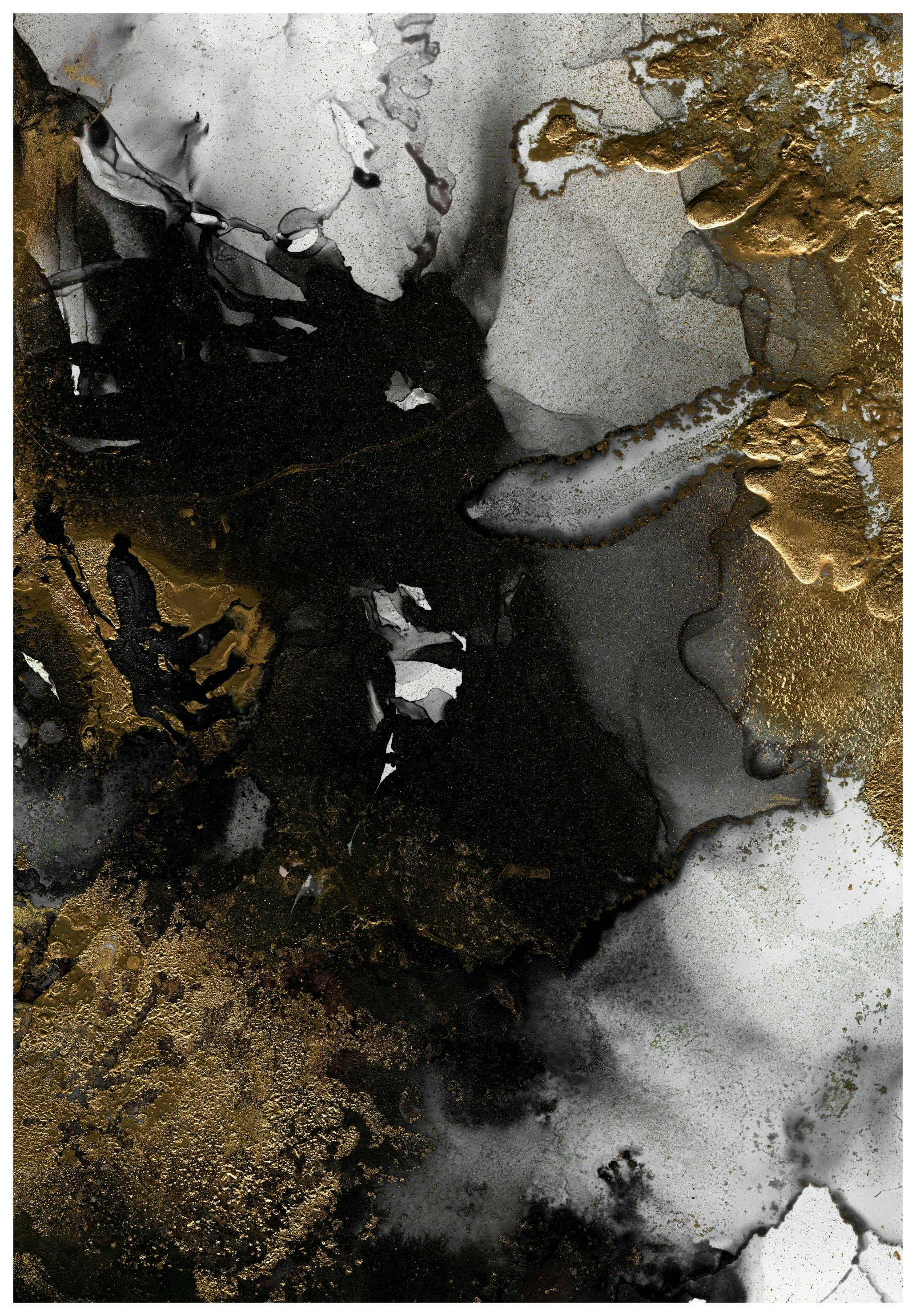 Zwart & Goud Poster (50x70 cm) - Poster Store