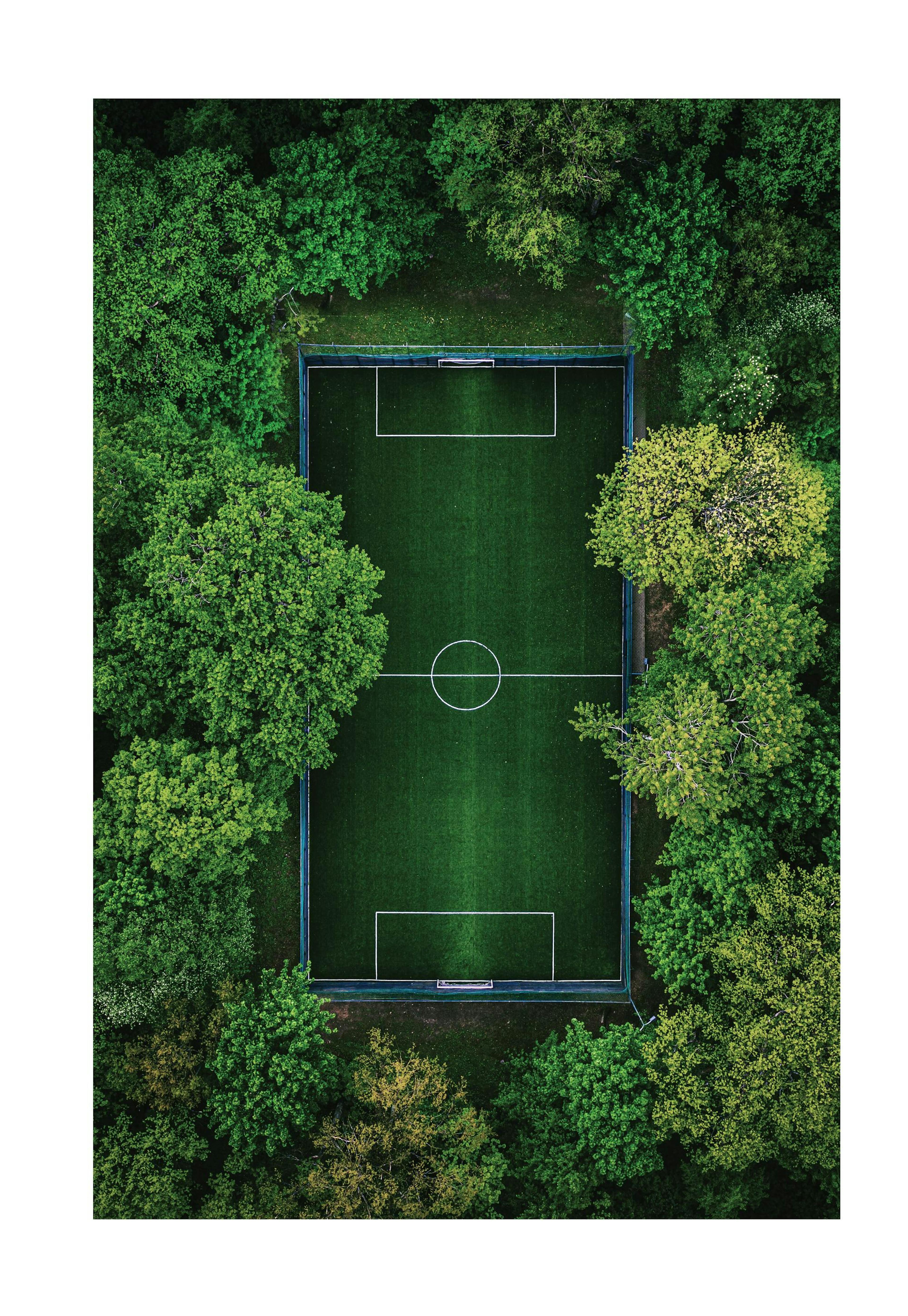 Grønn fotballbaneplakat 0