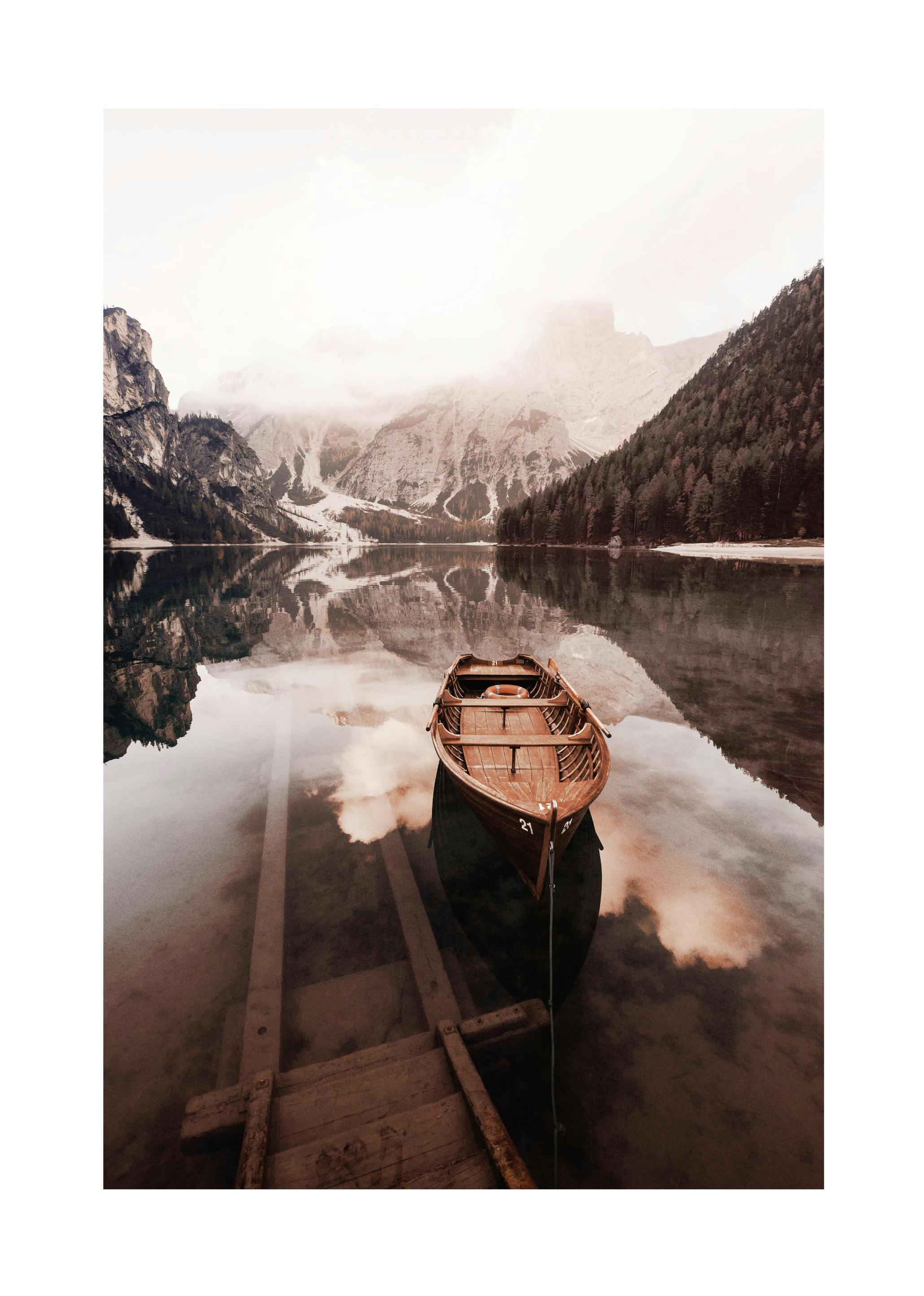 Kalmerend Meer Poster (70x100 cm) - Poster Store