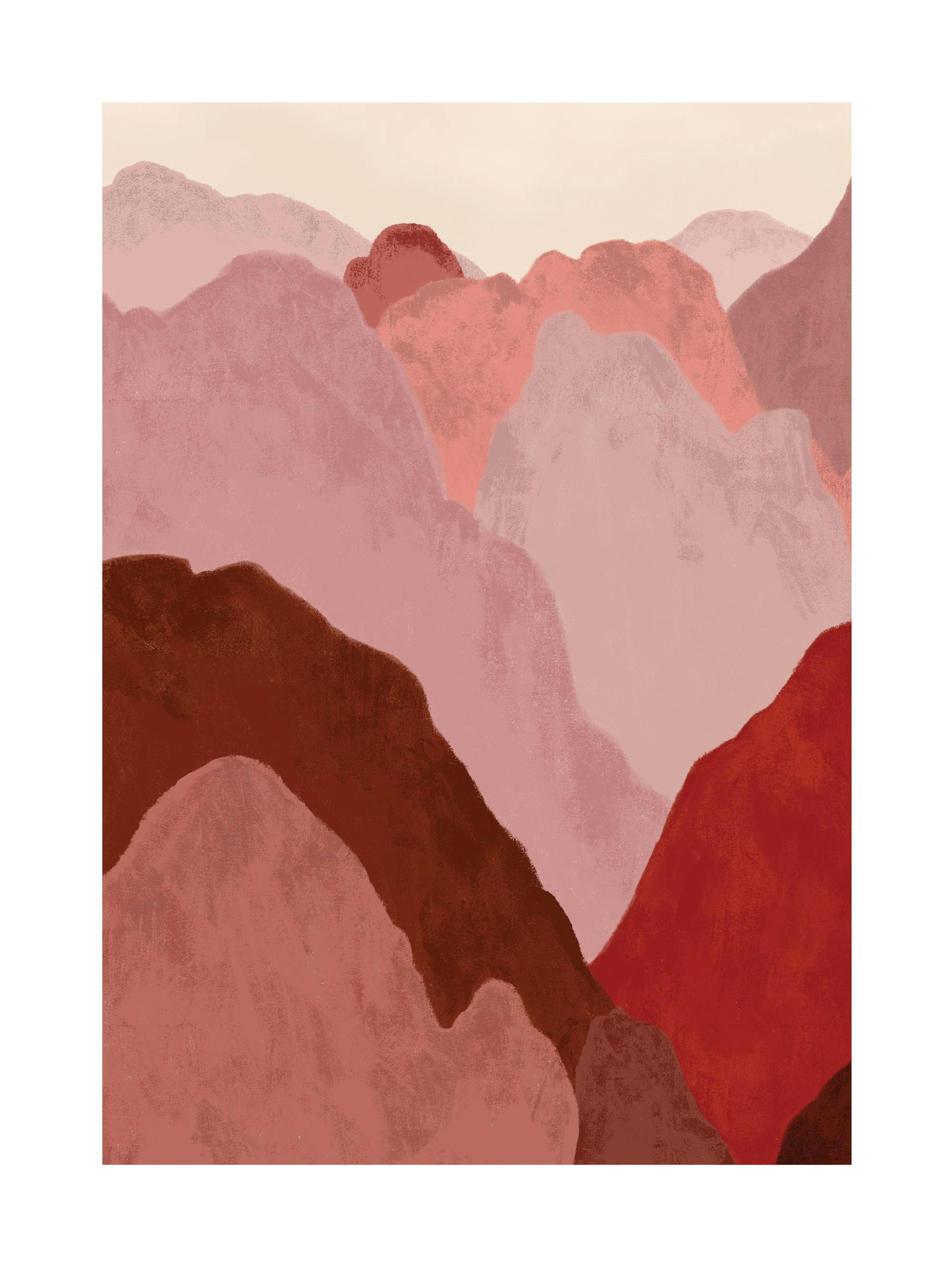 Red Mountain Landscape Print thumbnail