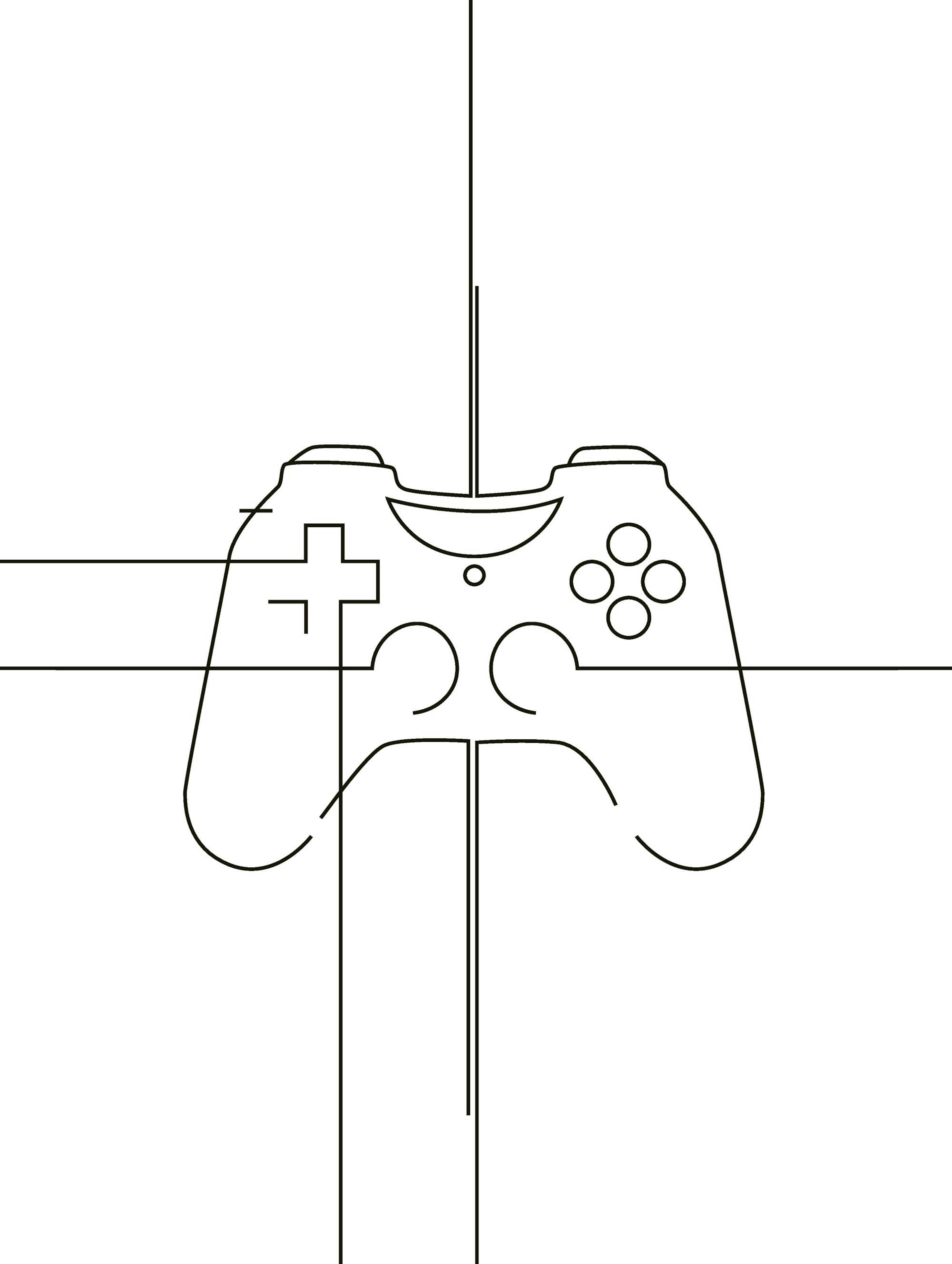 Affiche de la manette de jeu 0