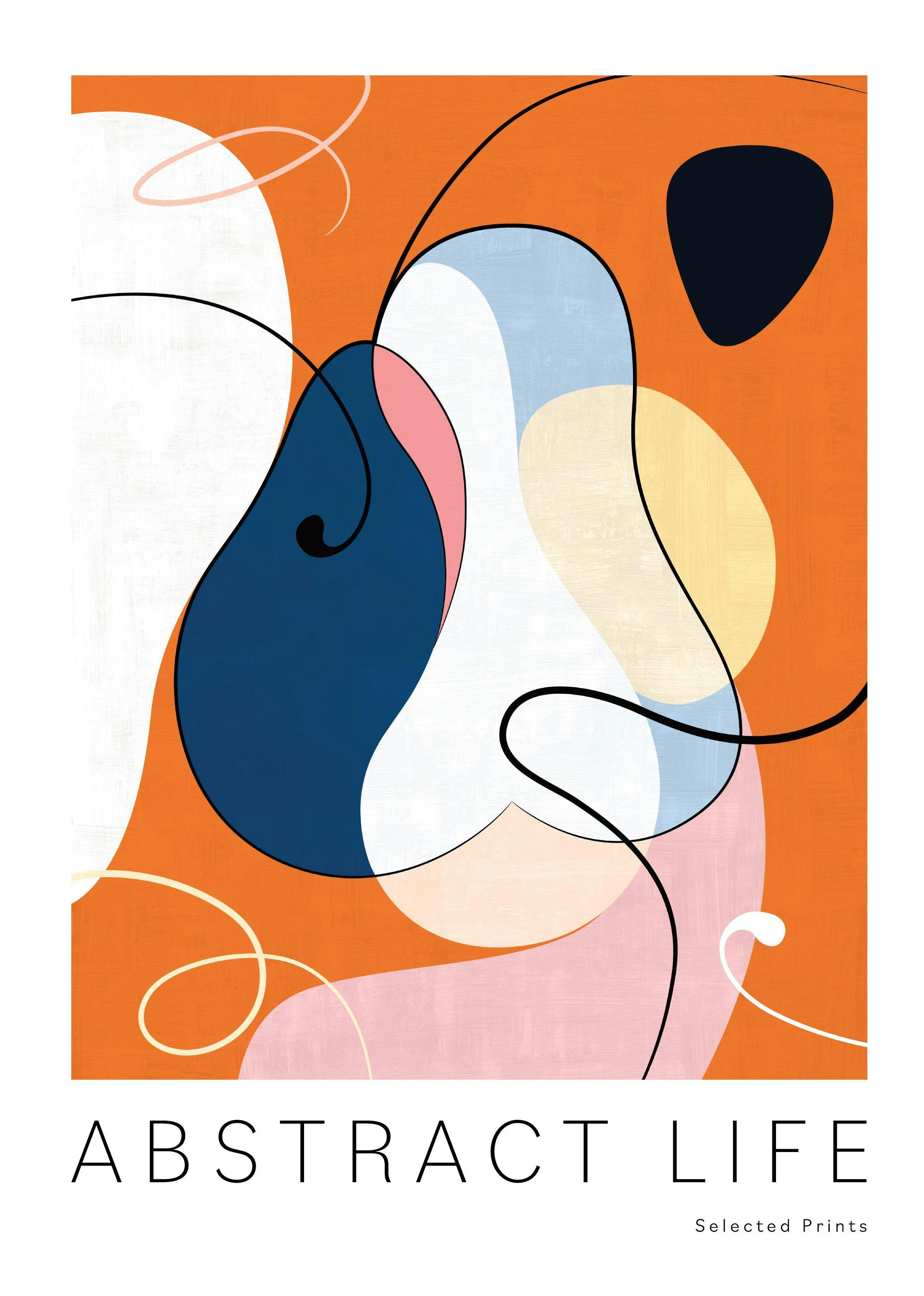 Abstrakt liv nr 2 Poster (30x40 cm) - Poster Store