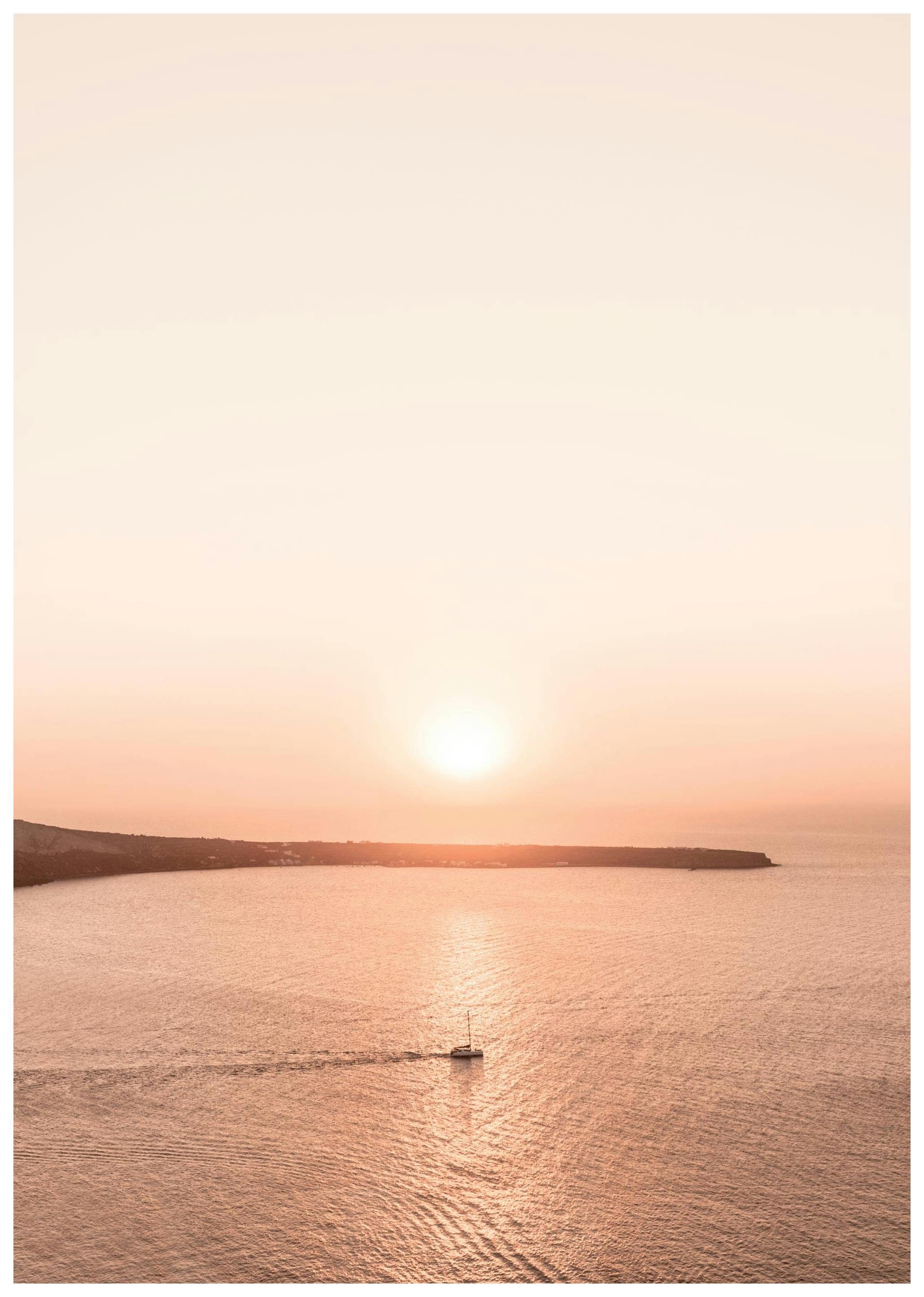 Sunset Sailing-plakat (30x40 cm) - Poster Store
