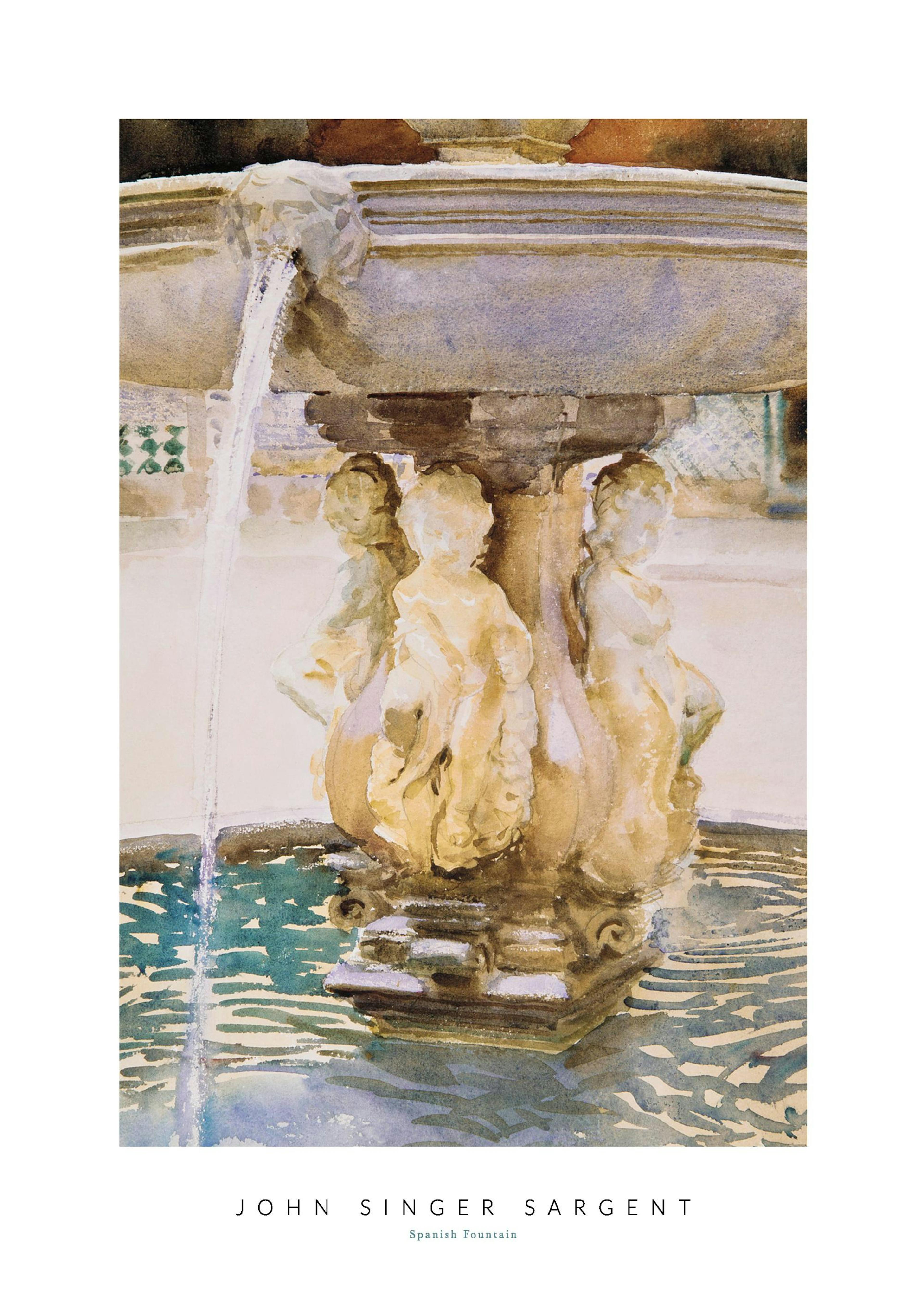 John Singer Sargent - Spanish Fountain Poster thumbnail