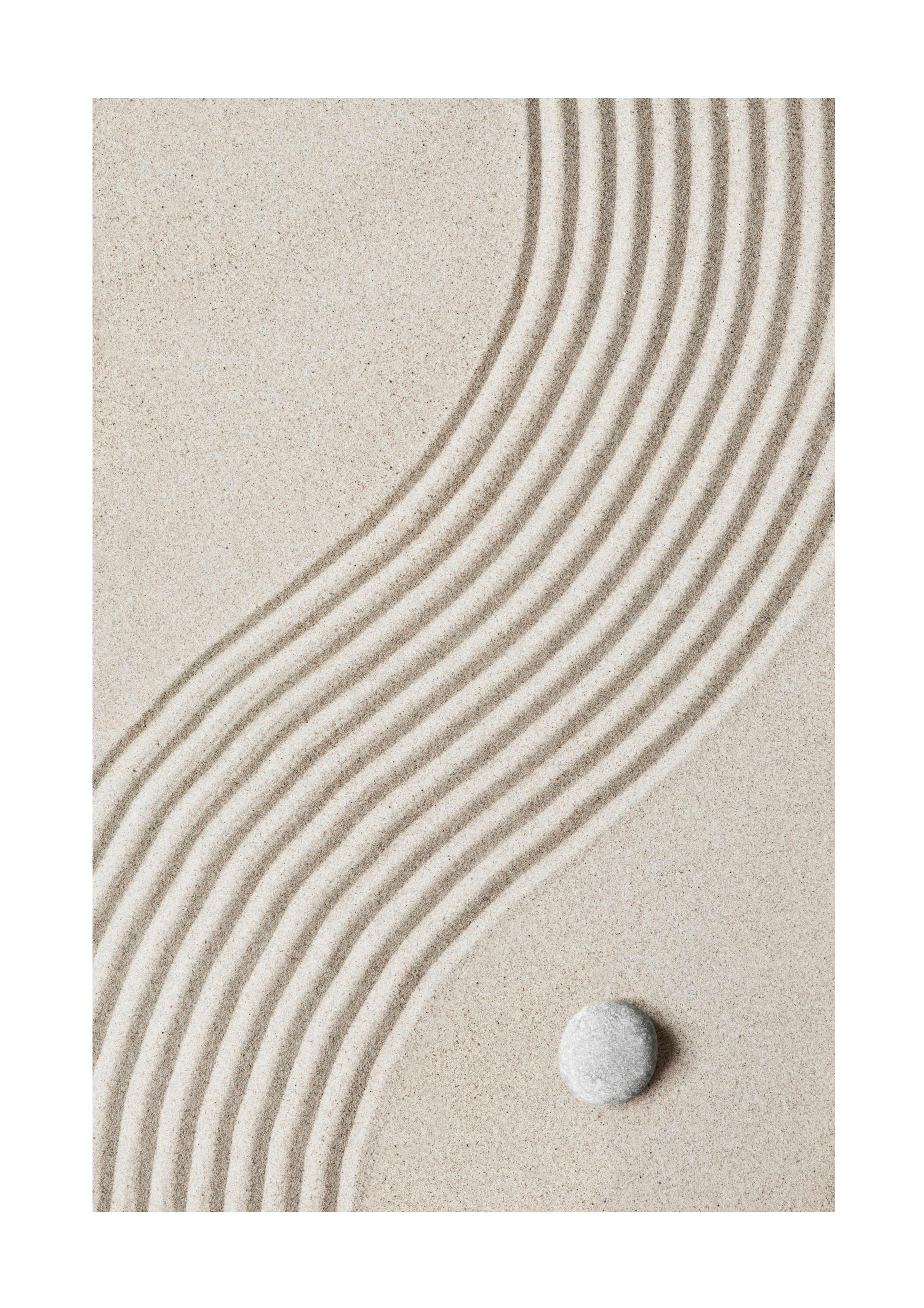 Zen Garden Sand Poster thumbnail