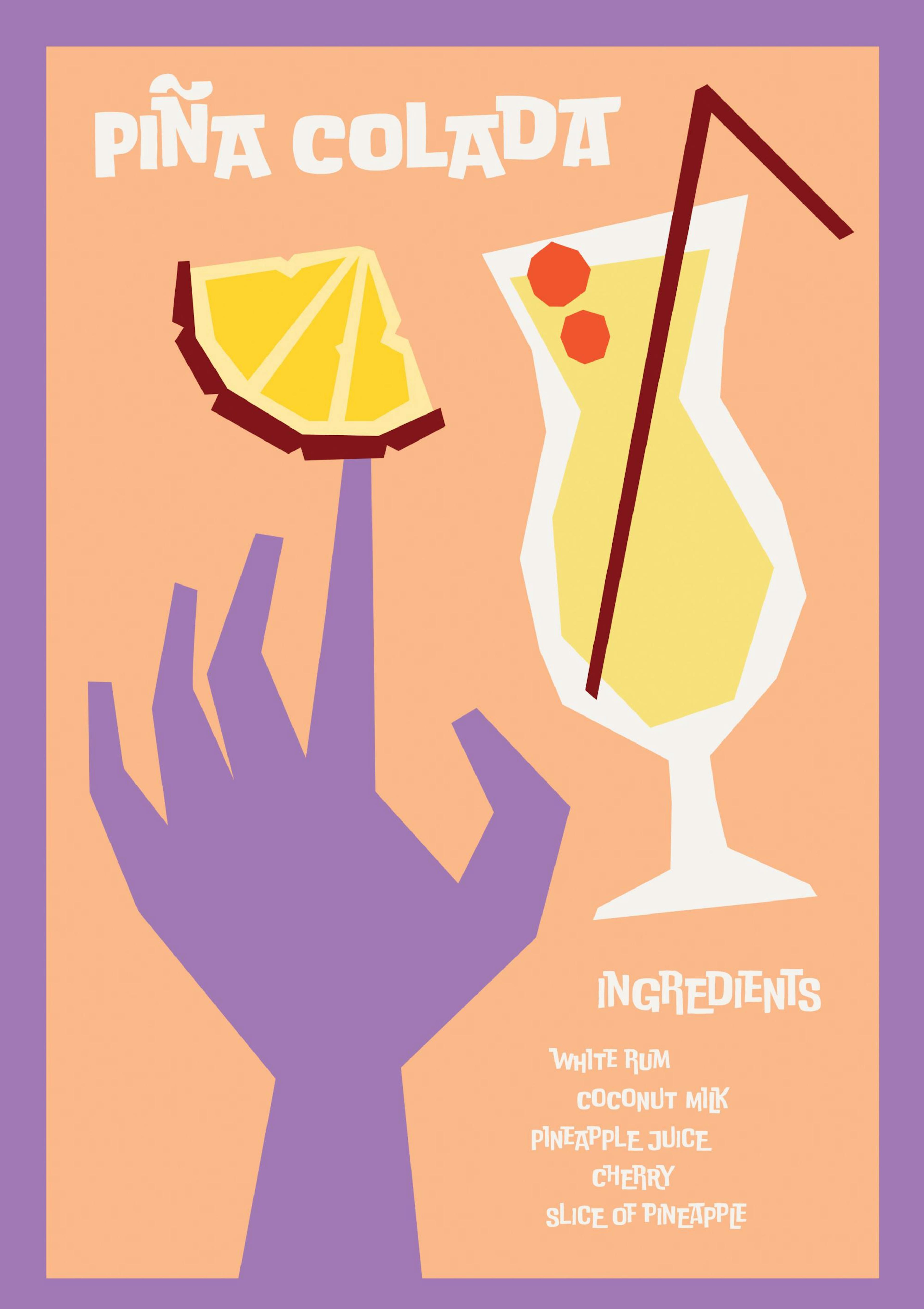 Cocktail Piña Colada Poster thumbnail