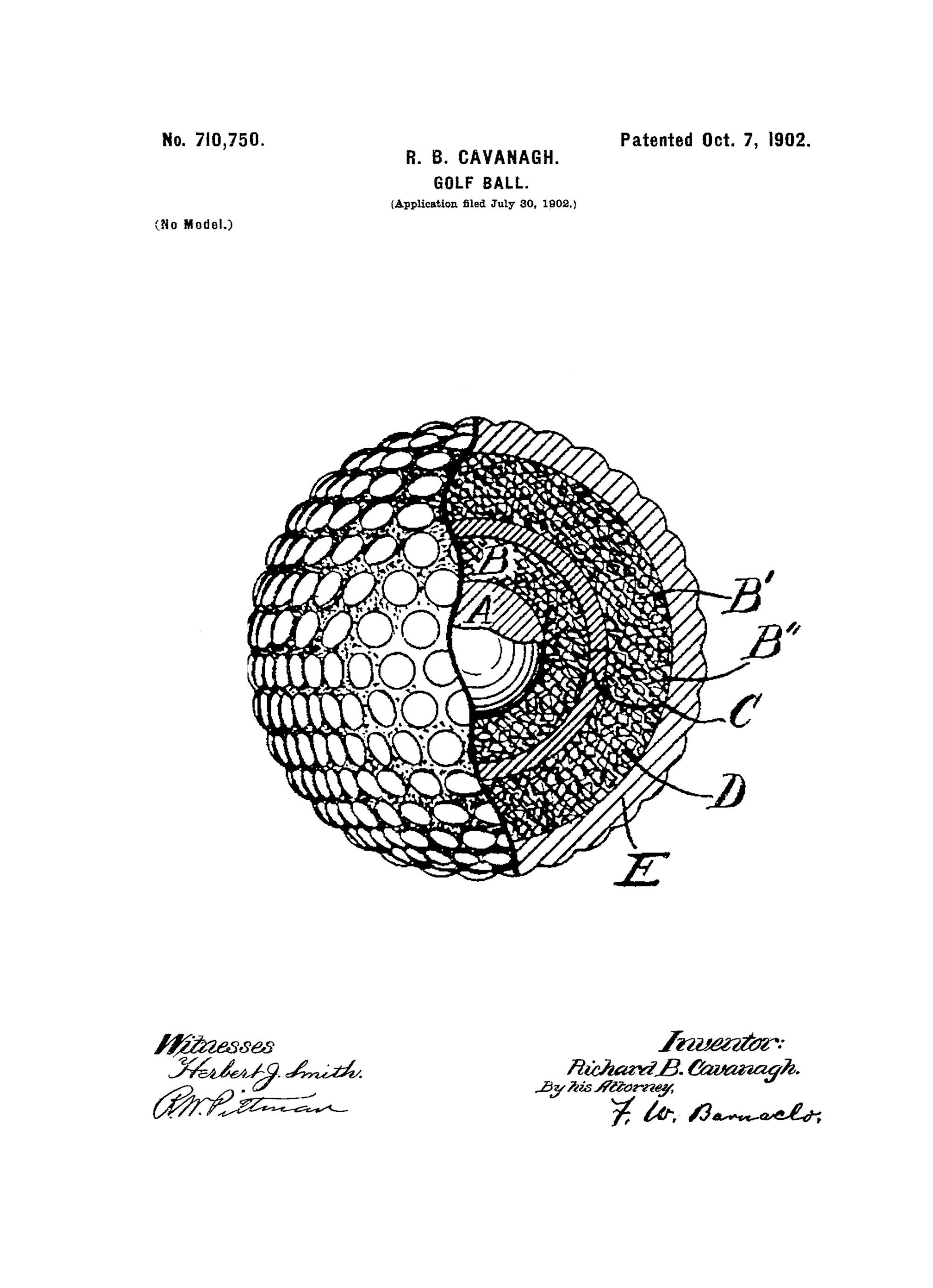 Golfball-Patent Poster thumbnail
