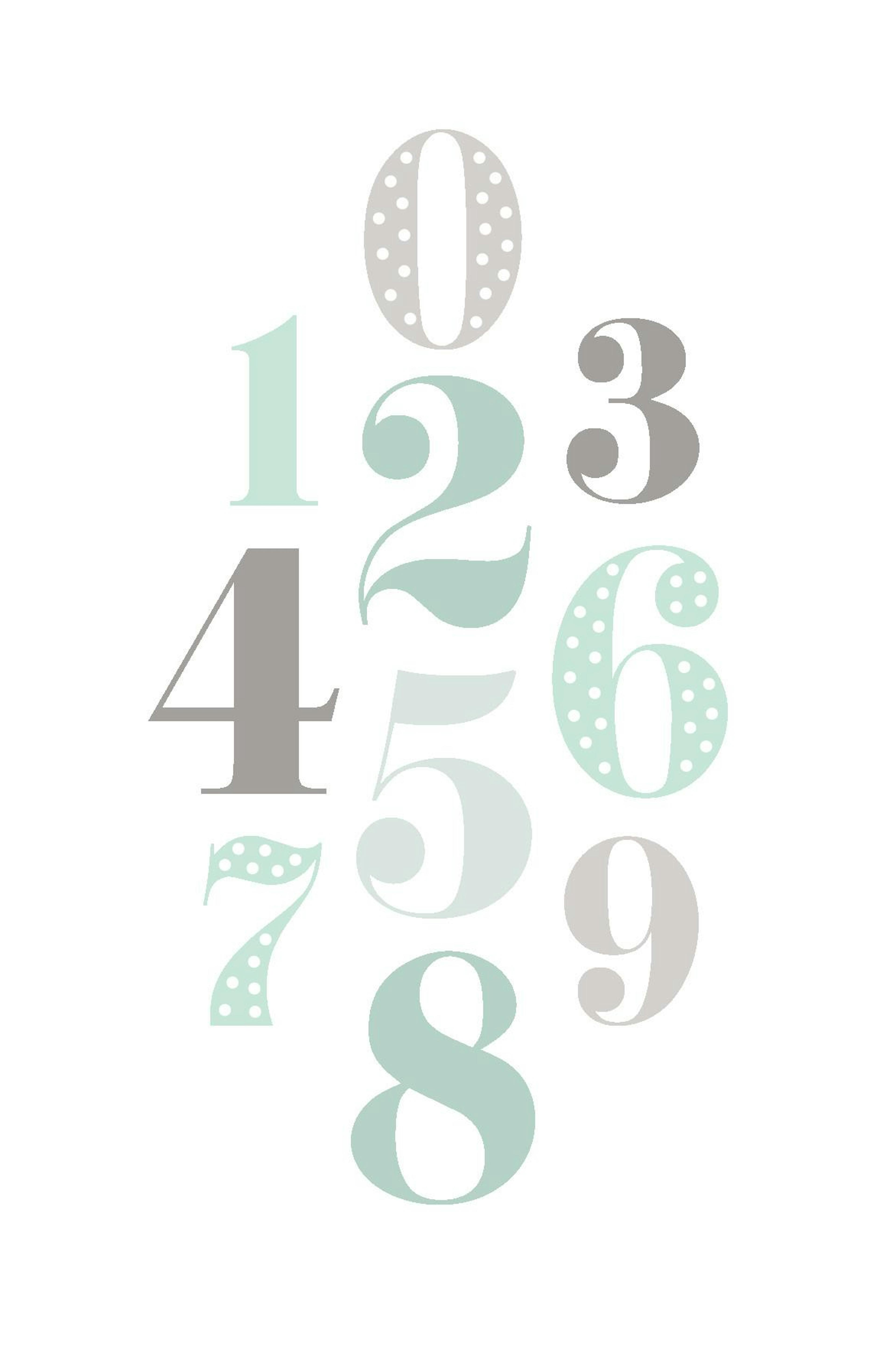Green Numbers Poster thumbnail