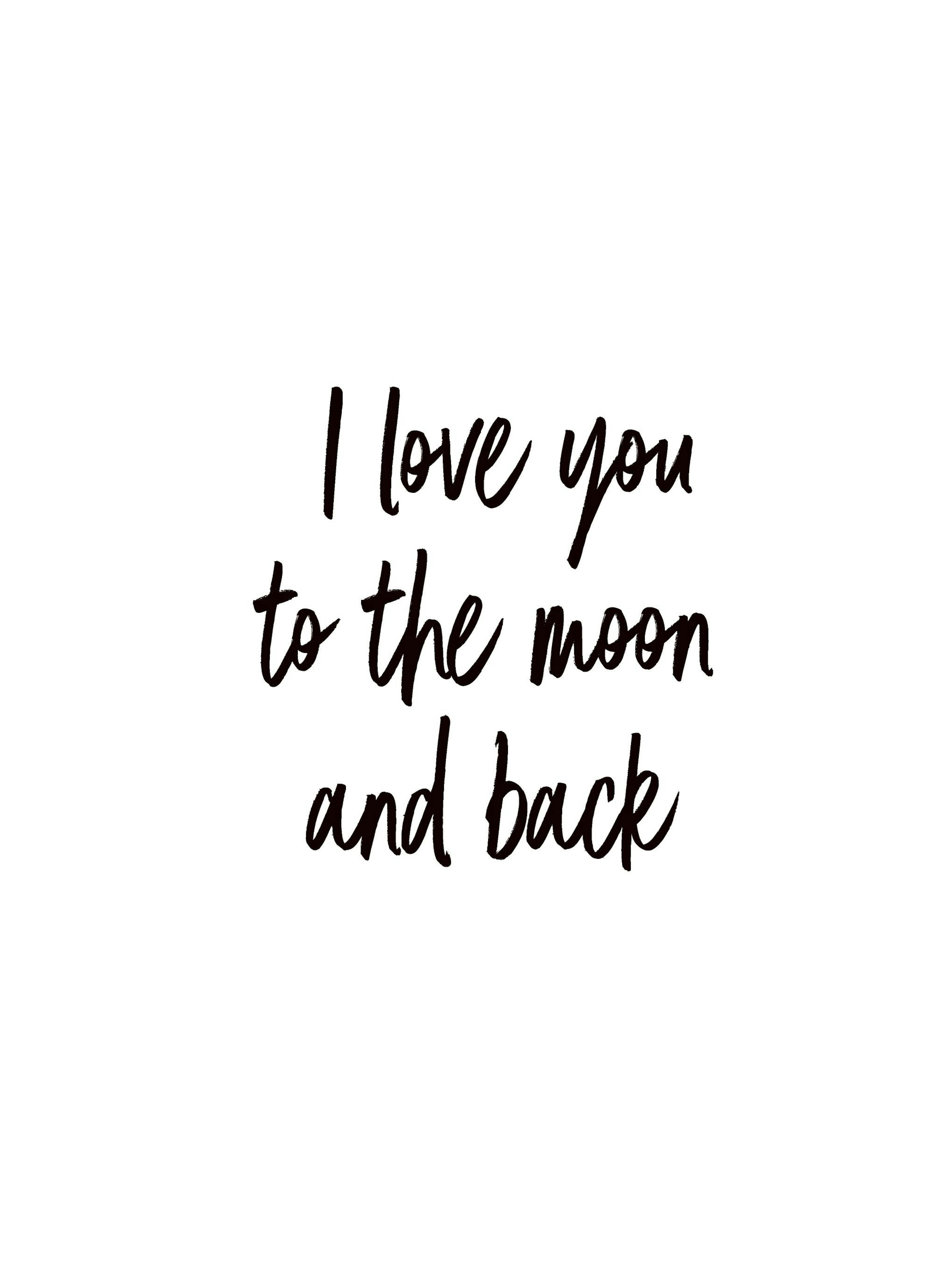 To The Moon And Back Plakat thumbnail