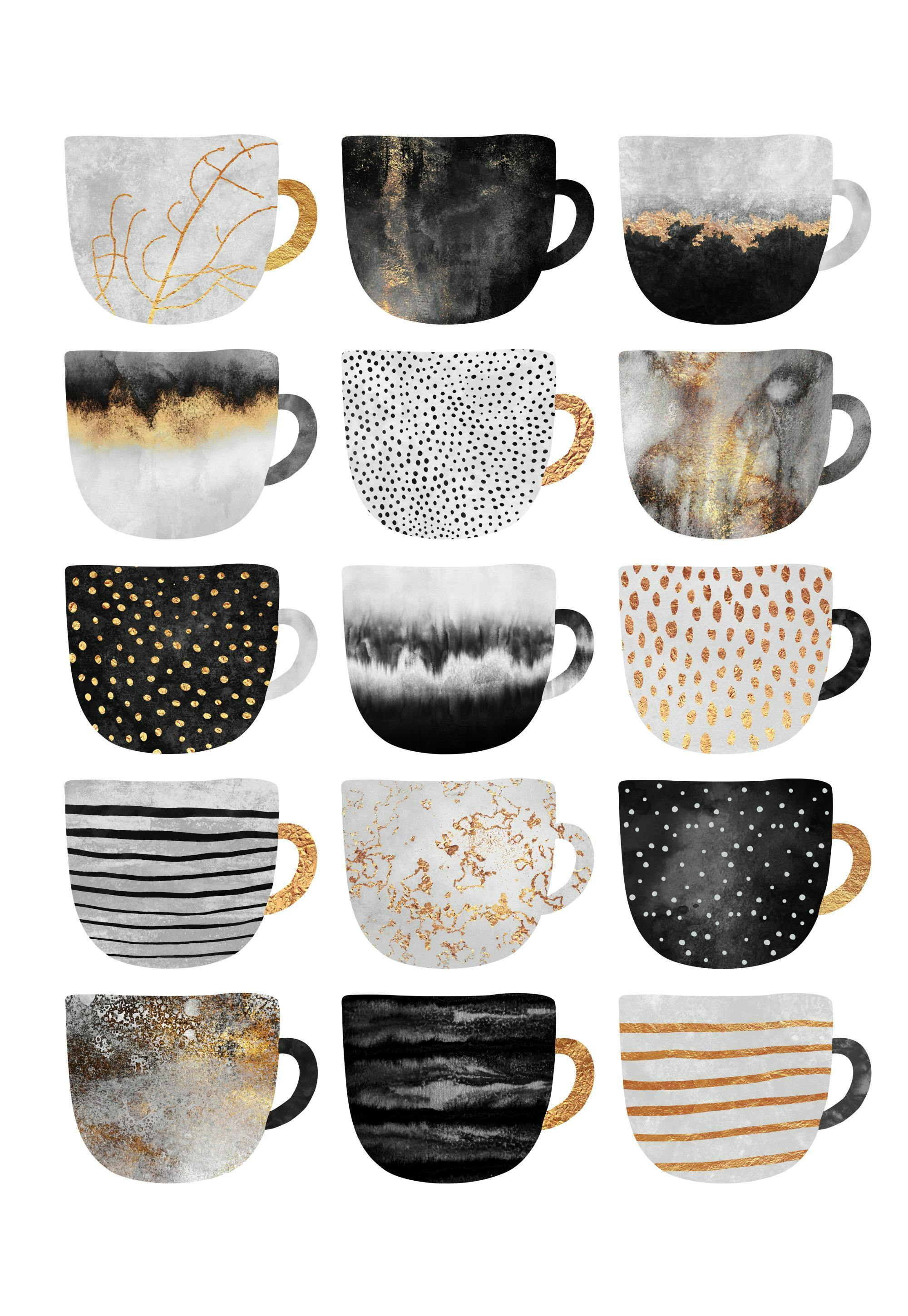 Elisabeth Fredriksson - Kaffekopper Plakat 0