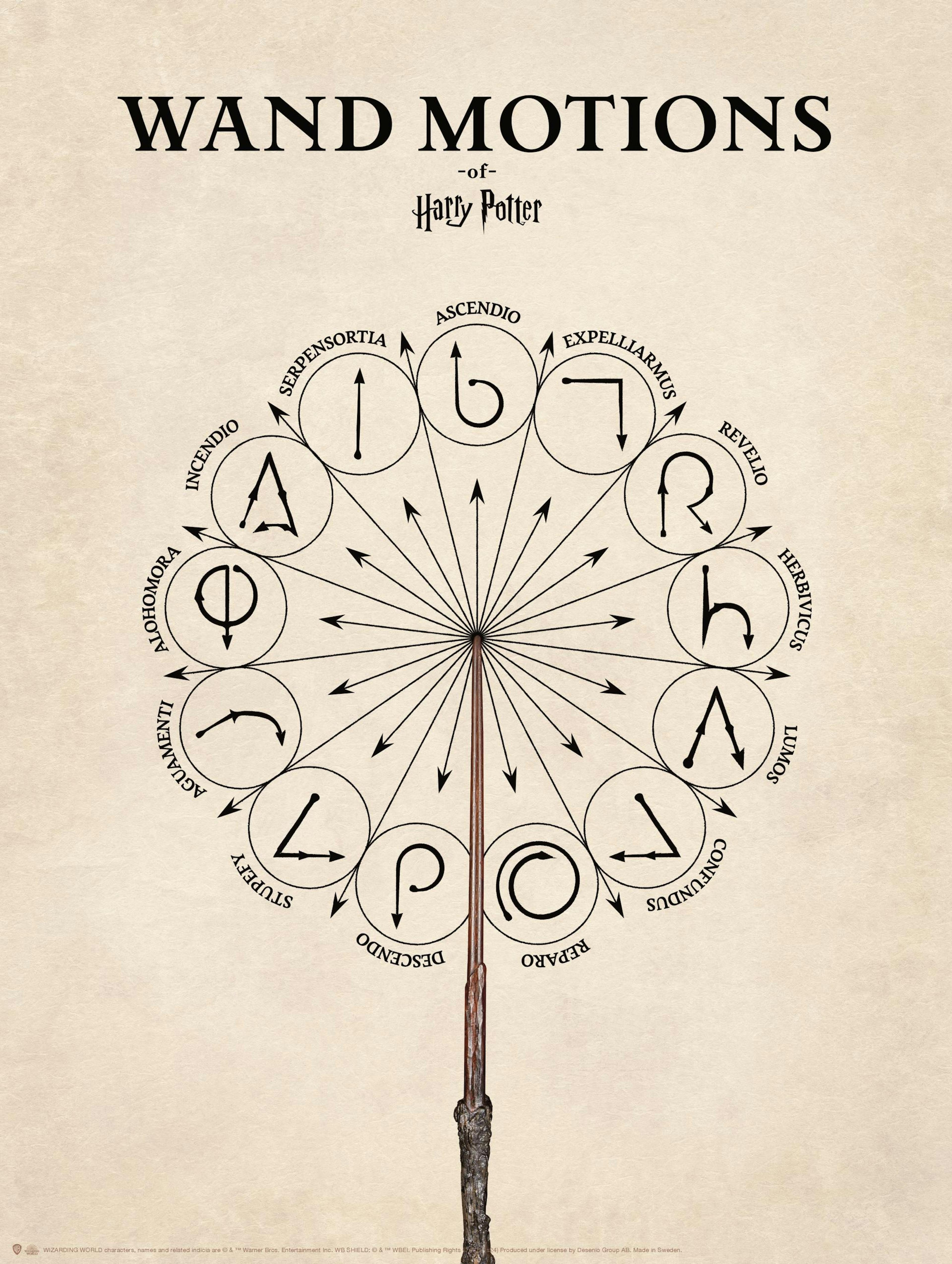Harry Potter™ - Wand Motions Plakat thumbnail
