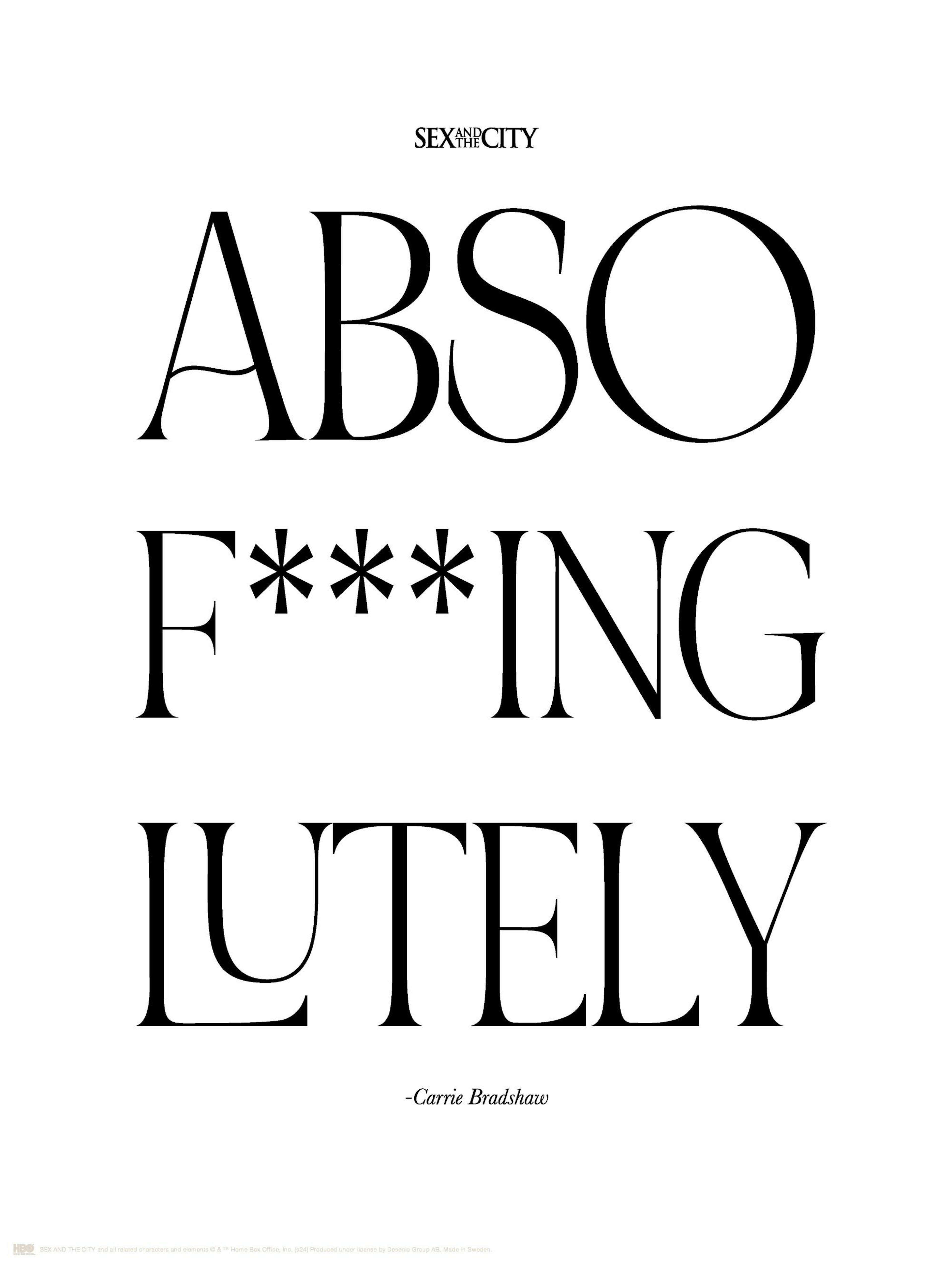 Sex and the City™- Absof***inglutely Poster thumbnail