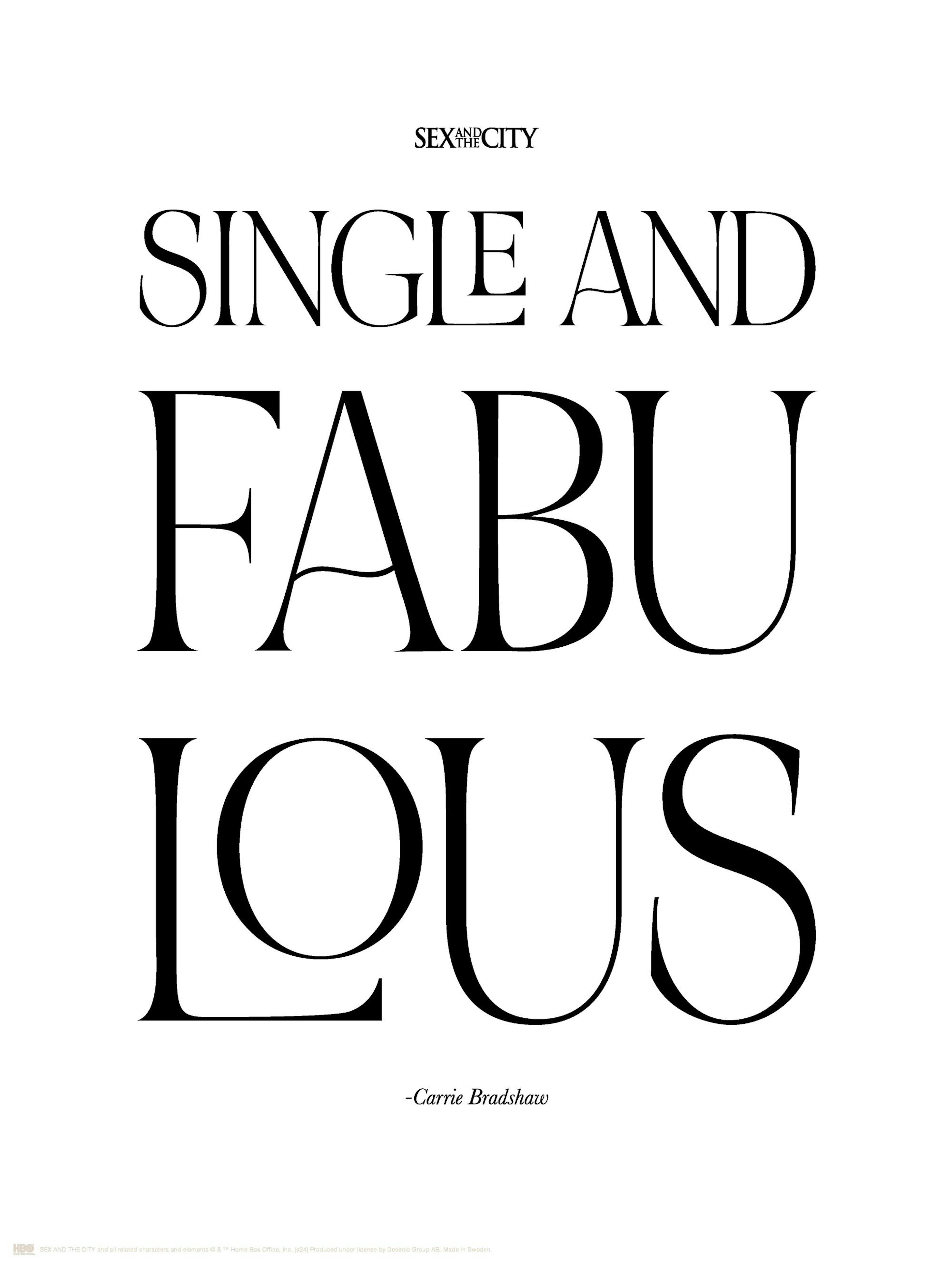 Sex and the City™ - Single and Fabulous Poster thumbnail