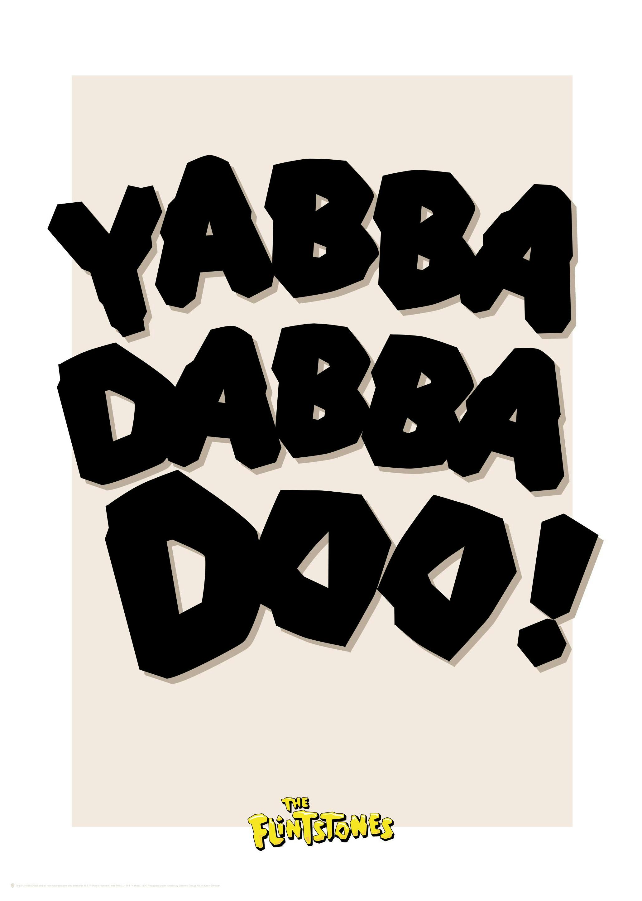 The Flintstones™ Yabba Dabba Doo Poster (30x40 cm) - Poster Store