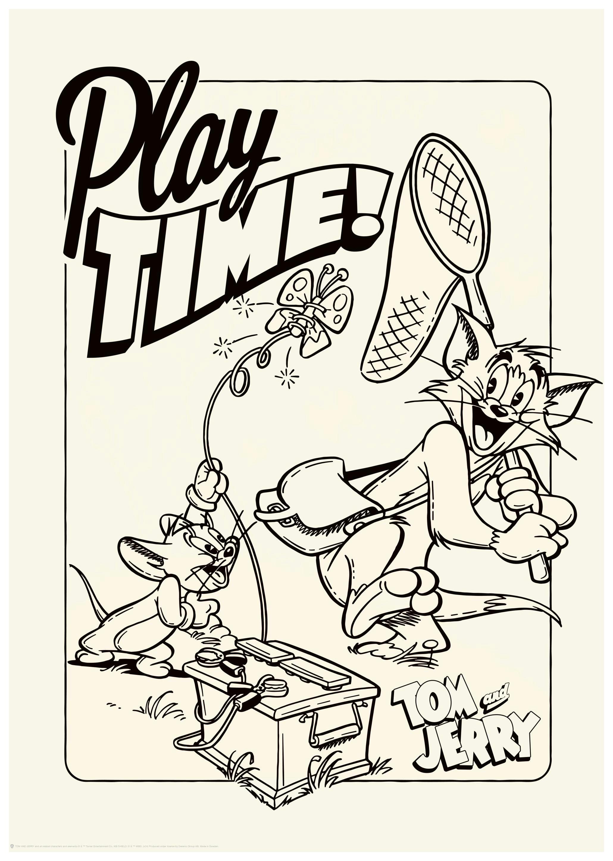 Tom & Jerry™ - Play Time Plakat (50x70 cm) - Poster Store